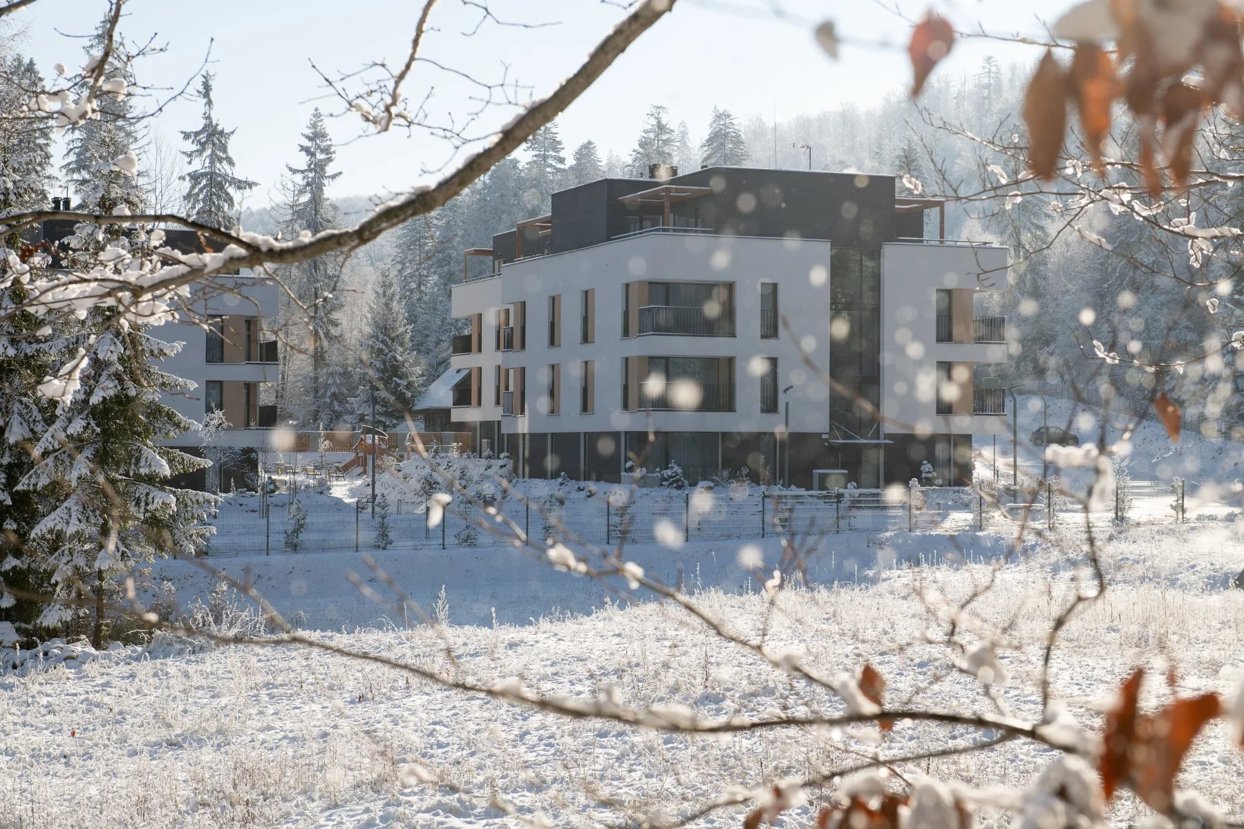 Moderní resort v polských Beskydech: apartmán s kuchyňkou, jídlo a neomezený wellness