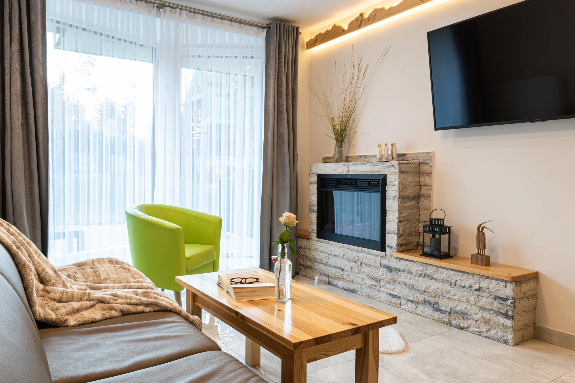 Relax v Zakopaném: bydlení s venkovní vířivkou, blízko turistických stezek, cena za celý apartmán