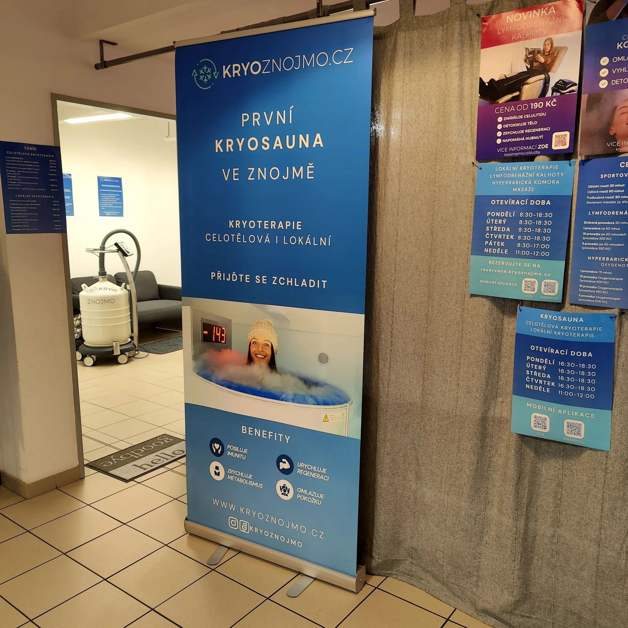 Zlepšení fyzické i psychické kondice kryoterapií: lokální i celotělová, kryolifting obličeje