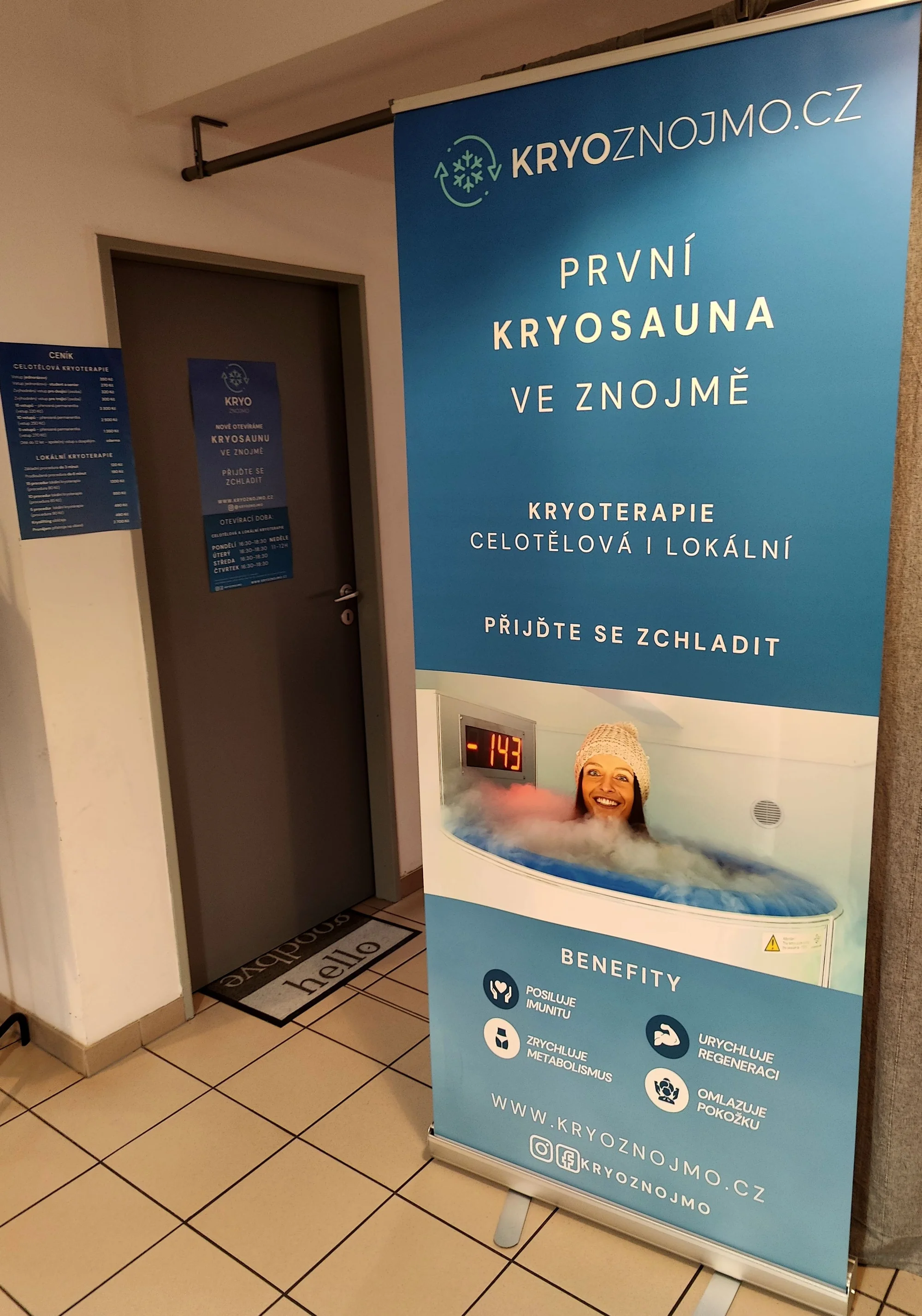 Zlepšení fyzické i psychické kondice kryoterapií: lokální i celotělová, kryolifting obličeje