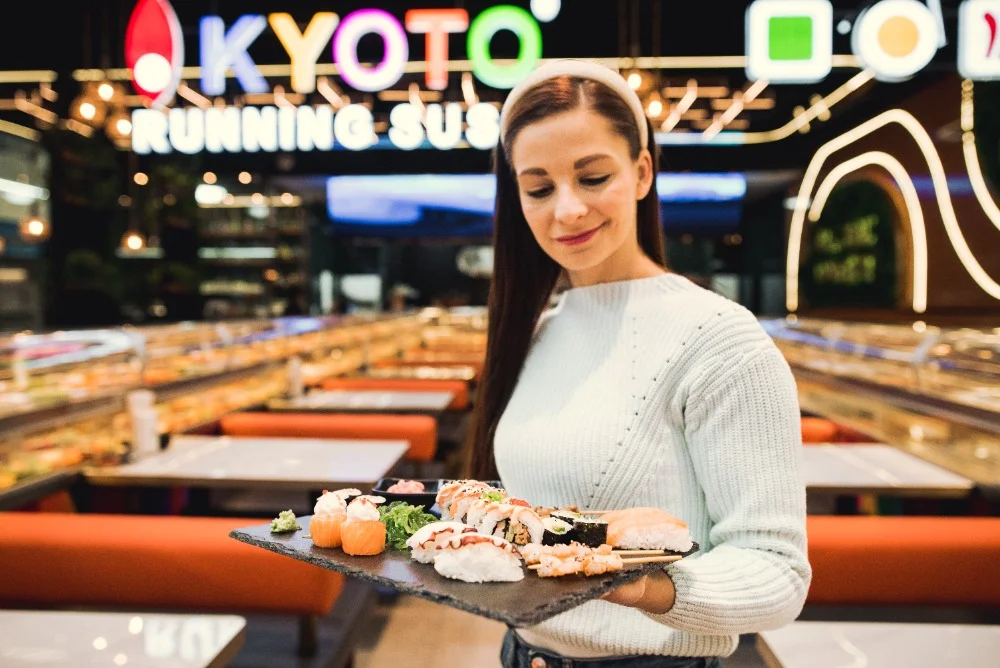 2 hodiny running sushi v libereckém OC Géčko: sushi, gril, mořské plody i dezerty