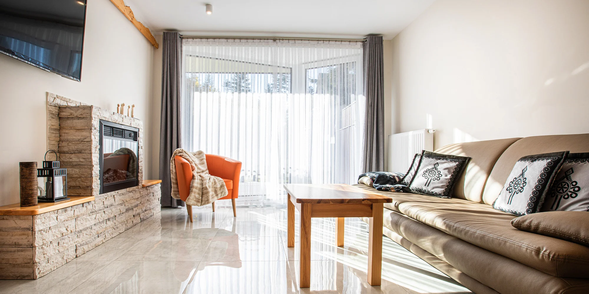 Relax v Zakopaném: bydlení s venkovní vířivkou, blízko turistických stezek, cena za celý apartmán