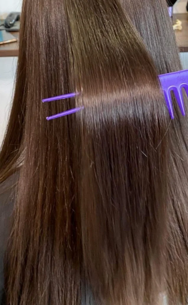 Brazilský keratin nebo intenzivní výživa vlasů pro lesk a sílu vlasů včetně střihu