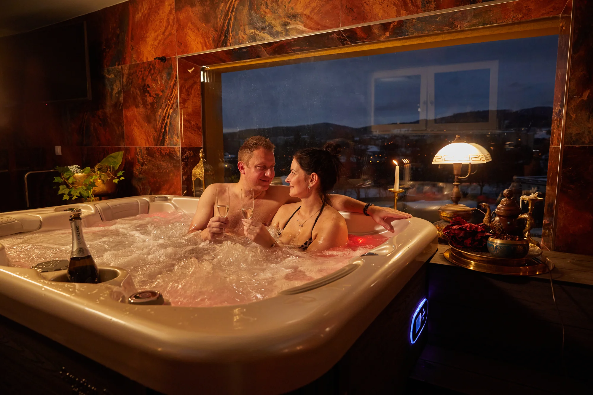 Romantický wellness v 7. nebi Rožnovského pivovaru vč. občerstvení i oběda či večeře