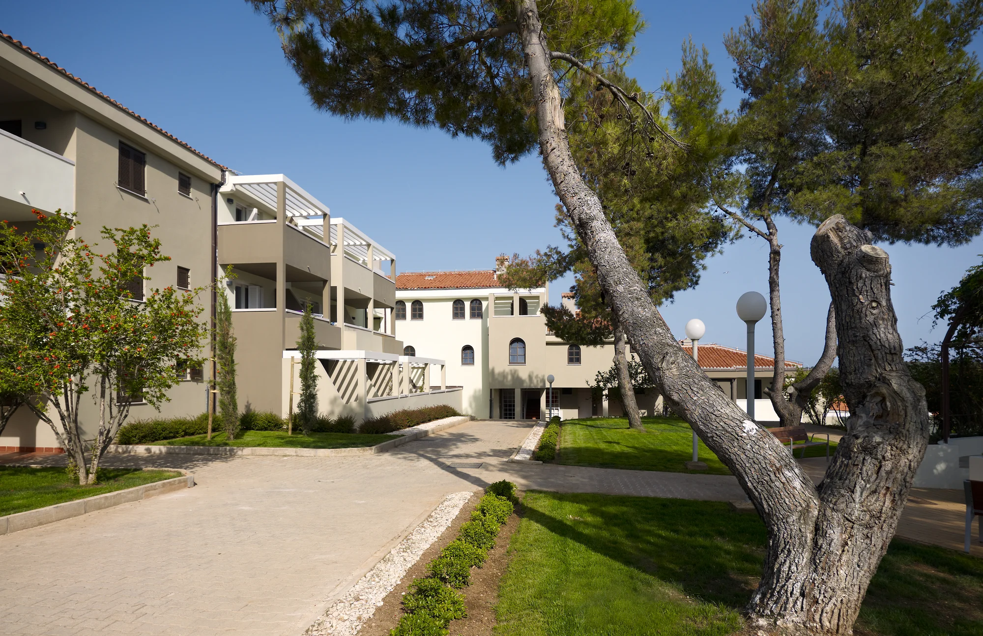 4* apartmánový resort v letovisku Pula: ubytování až pro 4 osoby, 200 m od pláže, s bazény a tobogánem, možnost snídaní
