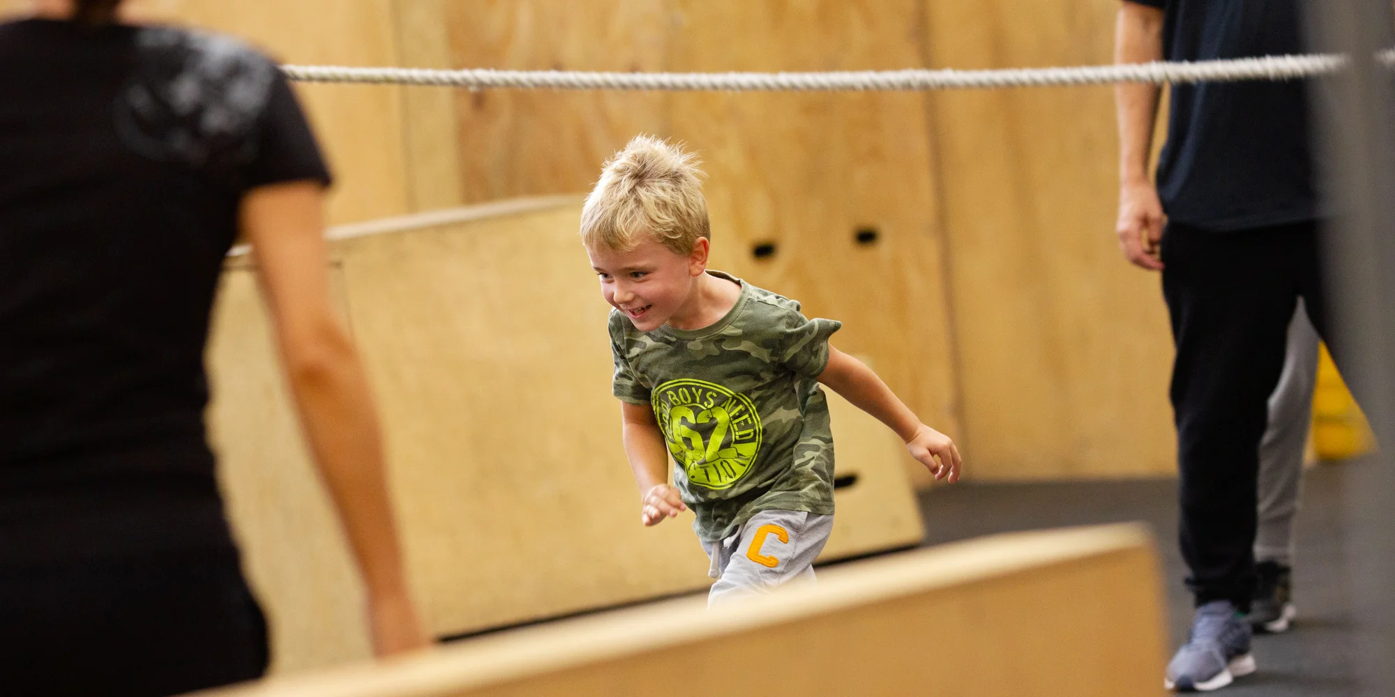 Parkour pro rodiče s dětmi: 2 hod. společného tréninku na zkoušku v In Motion Academy