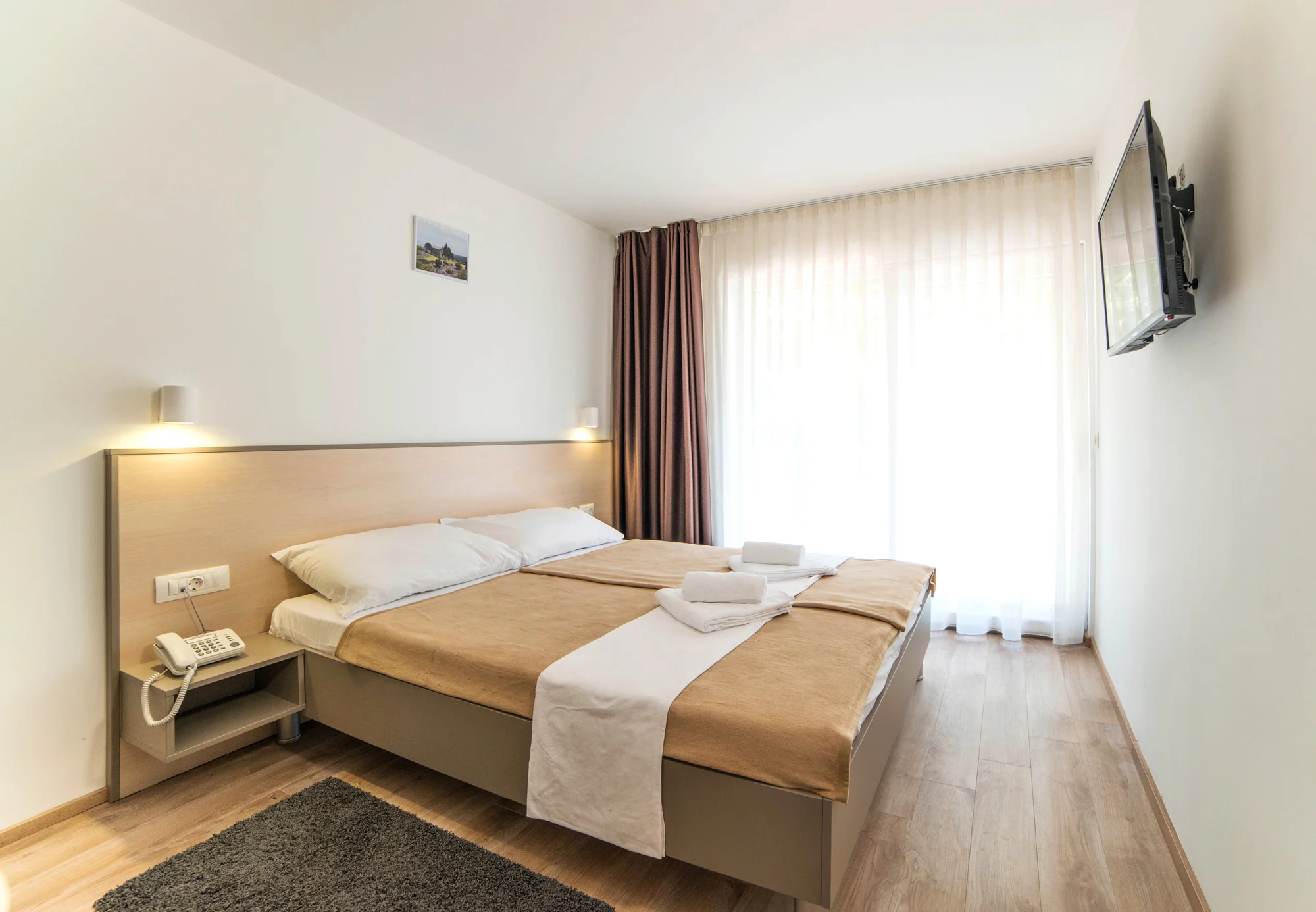Rodinná dovolená na Istrii: apartmány u pláže, balkon s výhledem