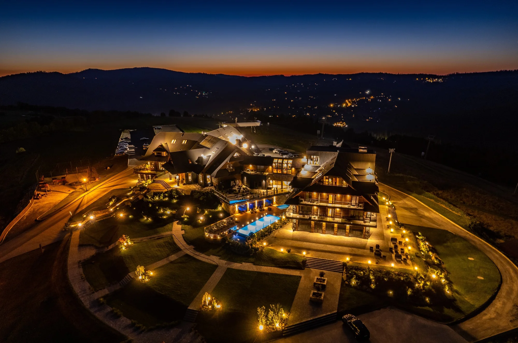 Polské Beskydy: hotel přímo u lanovky na Złoty Groń, snídaně či polopenze a wellness i bazén