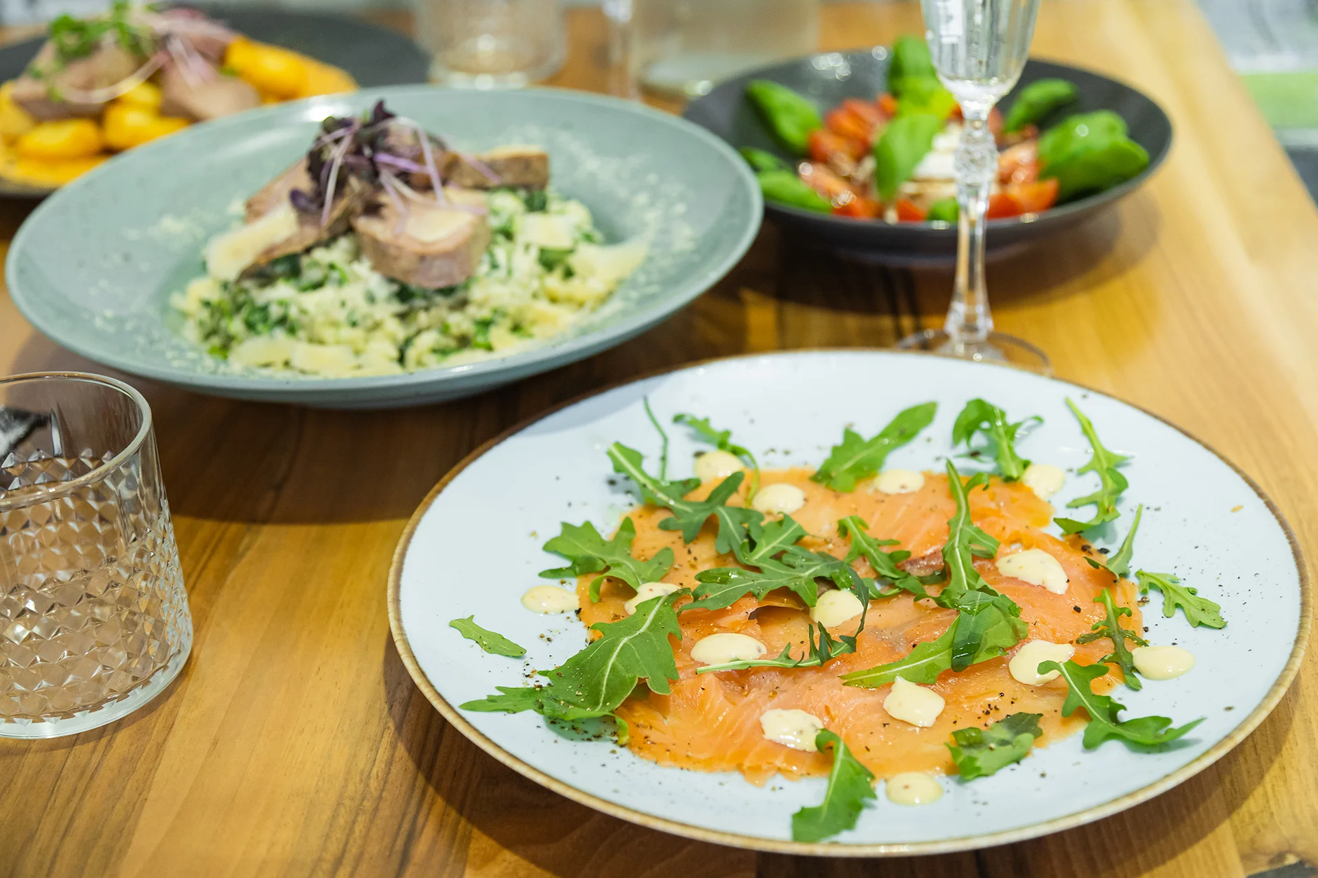 Tříchodové italské menu s rizotem, panenkou a proseccem pro dva