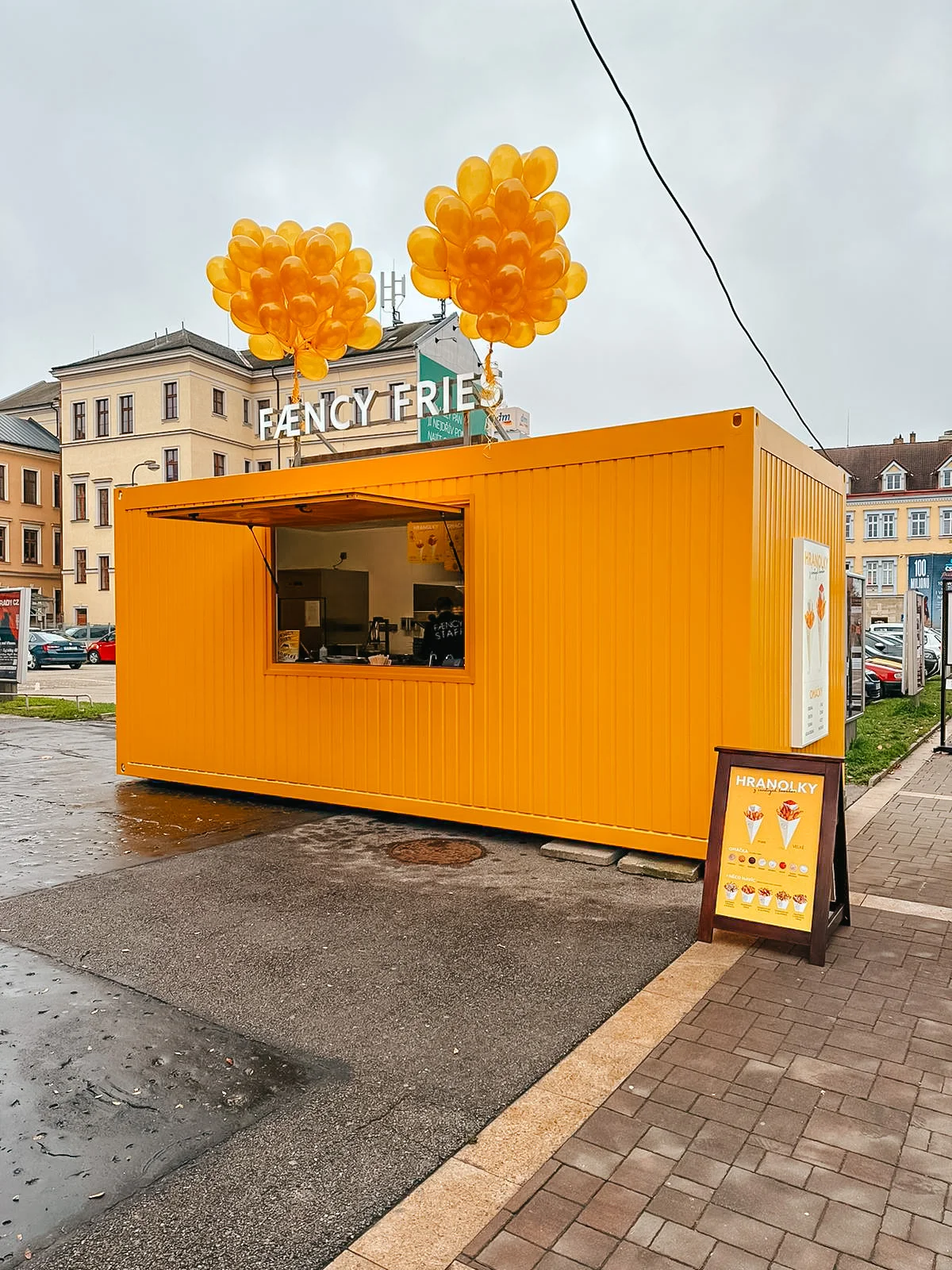 Velké hranolky s dipem i trhaným vepřovým a limonádou ve Fæncy Fries