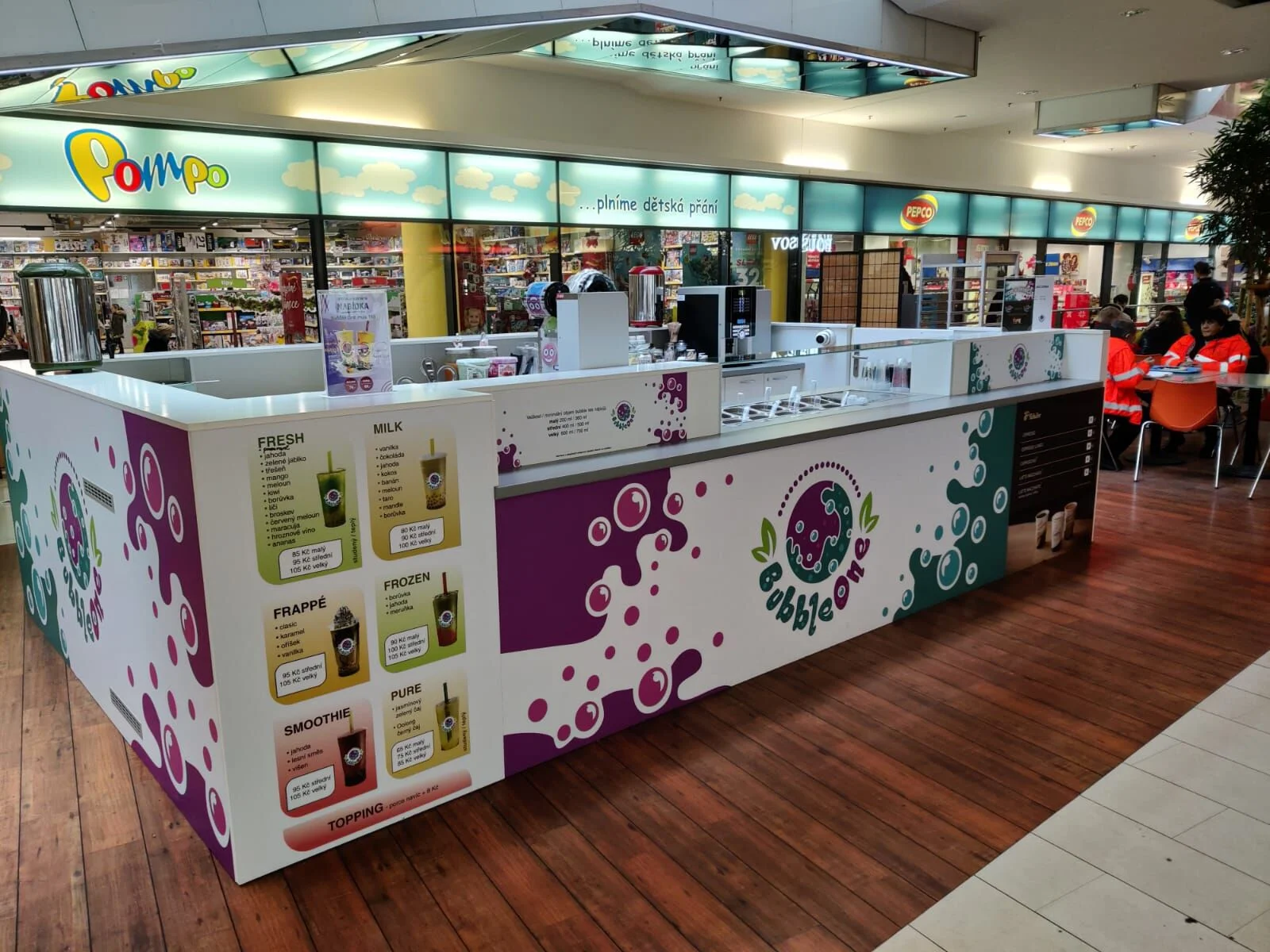 Velký bubble tea podle výběru: 18 druhů a 3 porce kuliček nebo želé