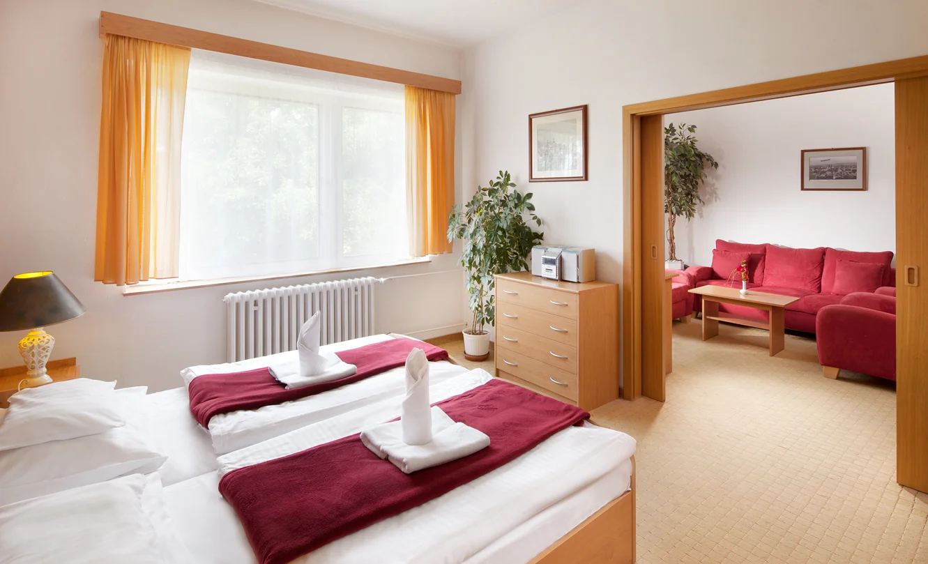 3* penzion ve Františkových lázních: snídaně, láhev vína i wellness procedury