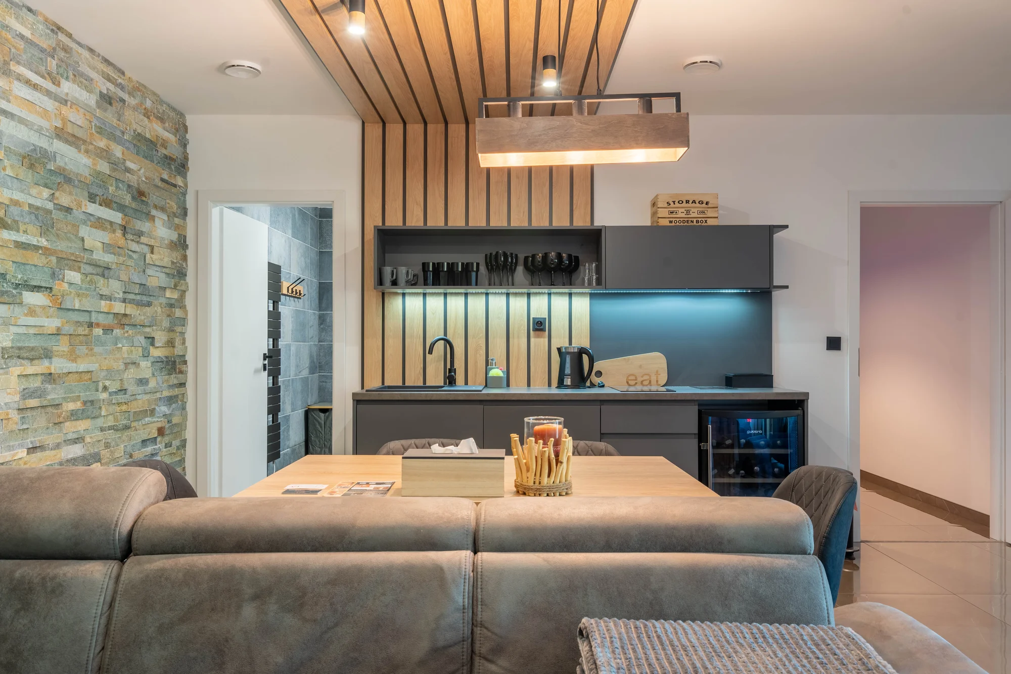 Designově zařízený dům s wellness jen pro vás: 2 ložnice, vířivka, sauna a kapacita až 6 osob