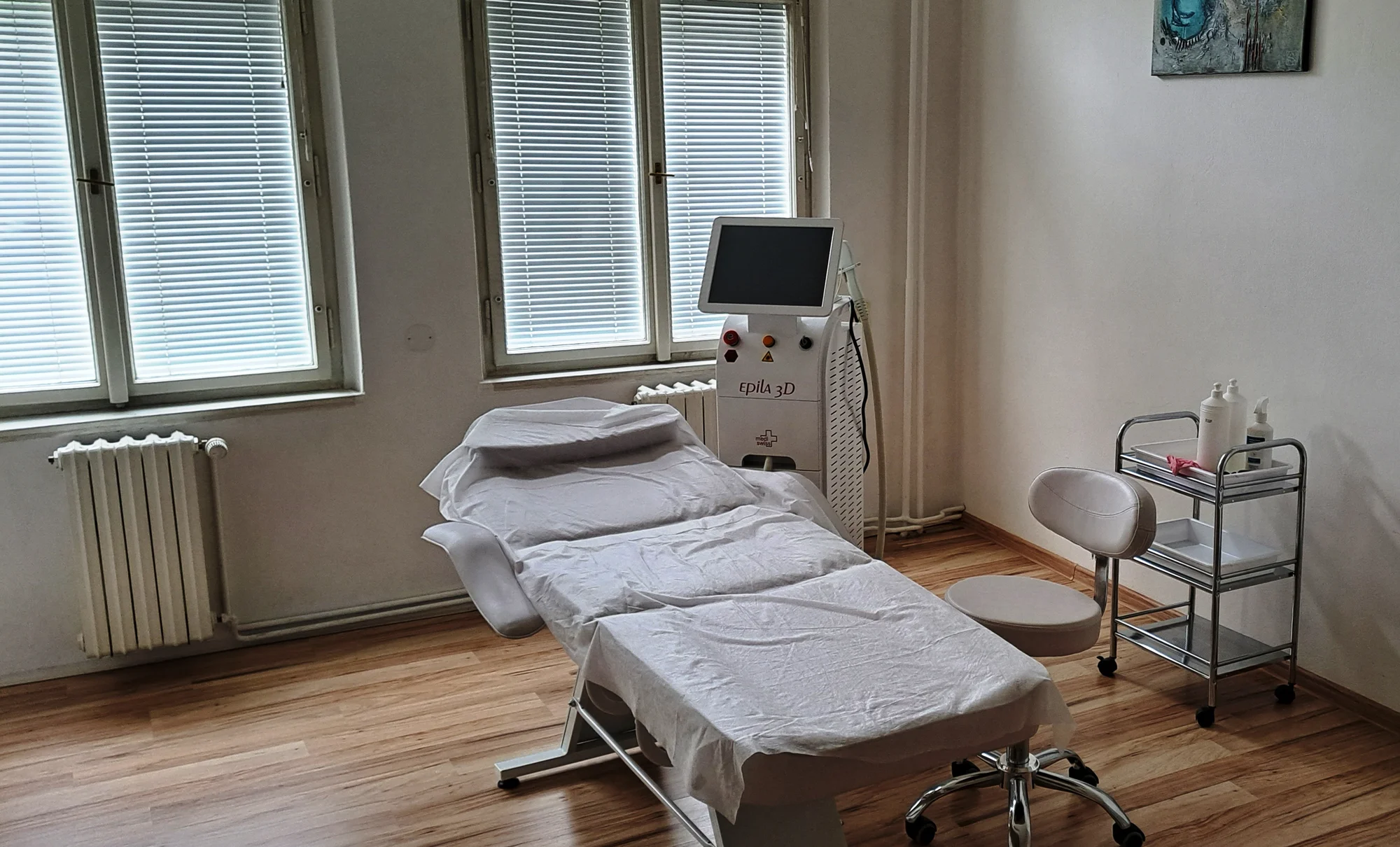 Laserová epilace nejrůznějších částí těla: krk, záda, ruce, nohy, hruď, břicho i intimní partie či bikini