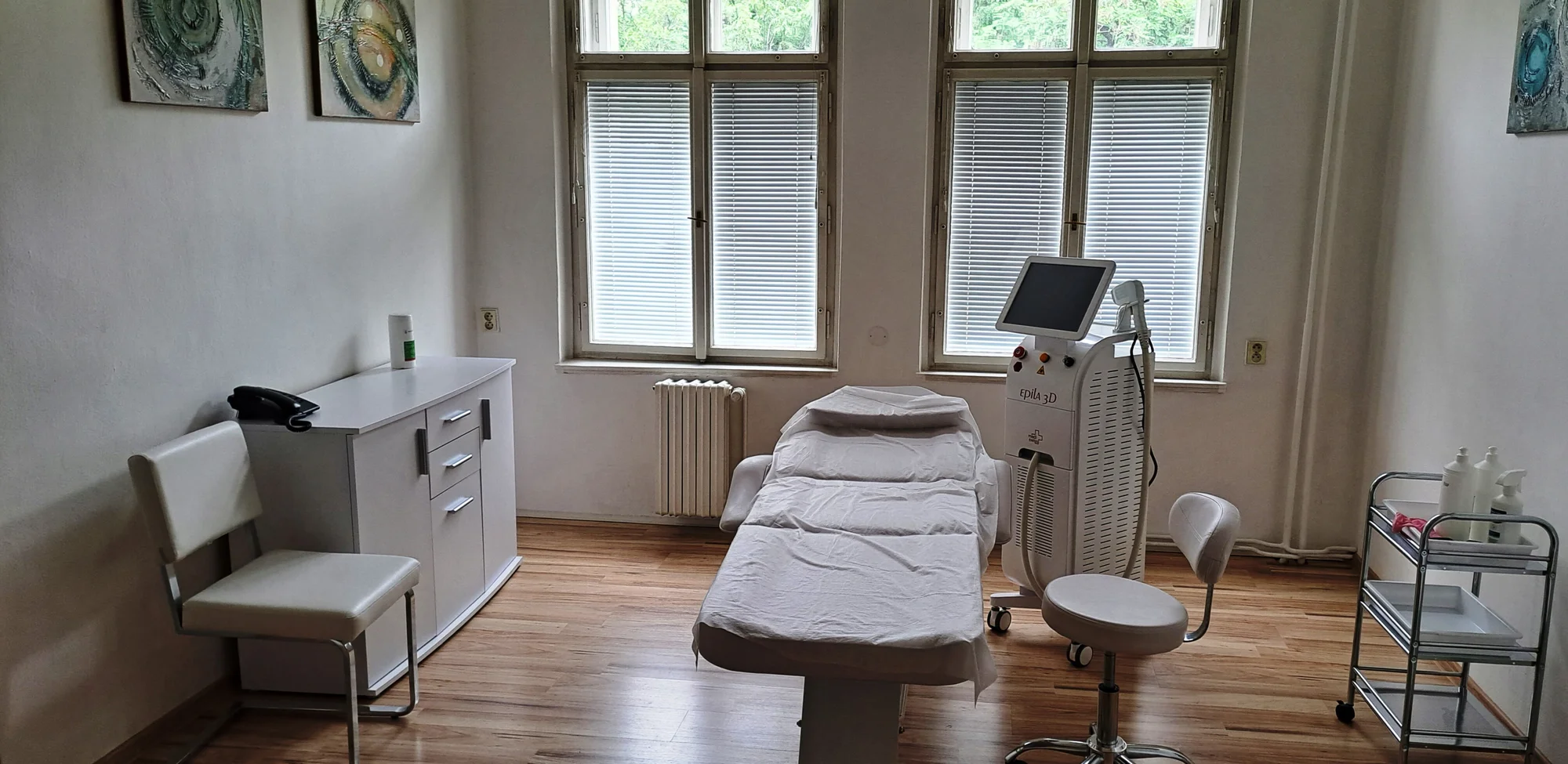 Laserová epilace nejrůznějších částí těla: krk, záda, ruce, nohy, hruď, břicho i intimní partie či bikini