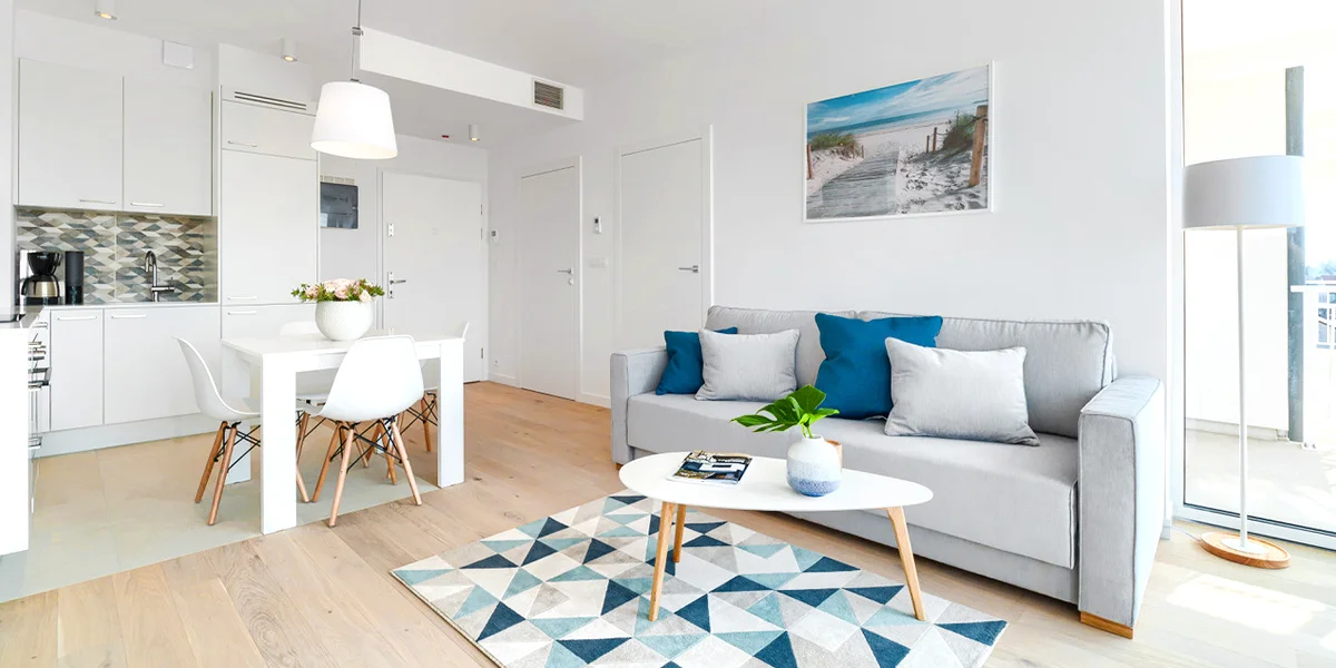 Moderní apartmány přímo u Baltského moře pro pár i rodinu: snídaně i wellness