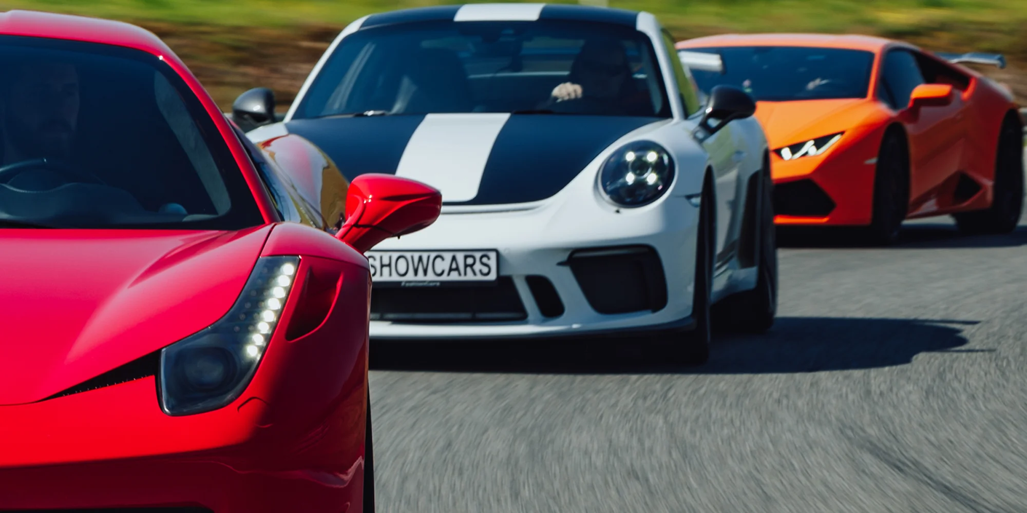 20 min. v supersportu: Ferrari, Lamborghini, McLaren, Porsche, Mustang, Subaru aj.
