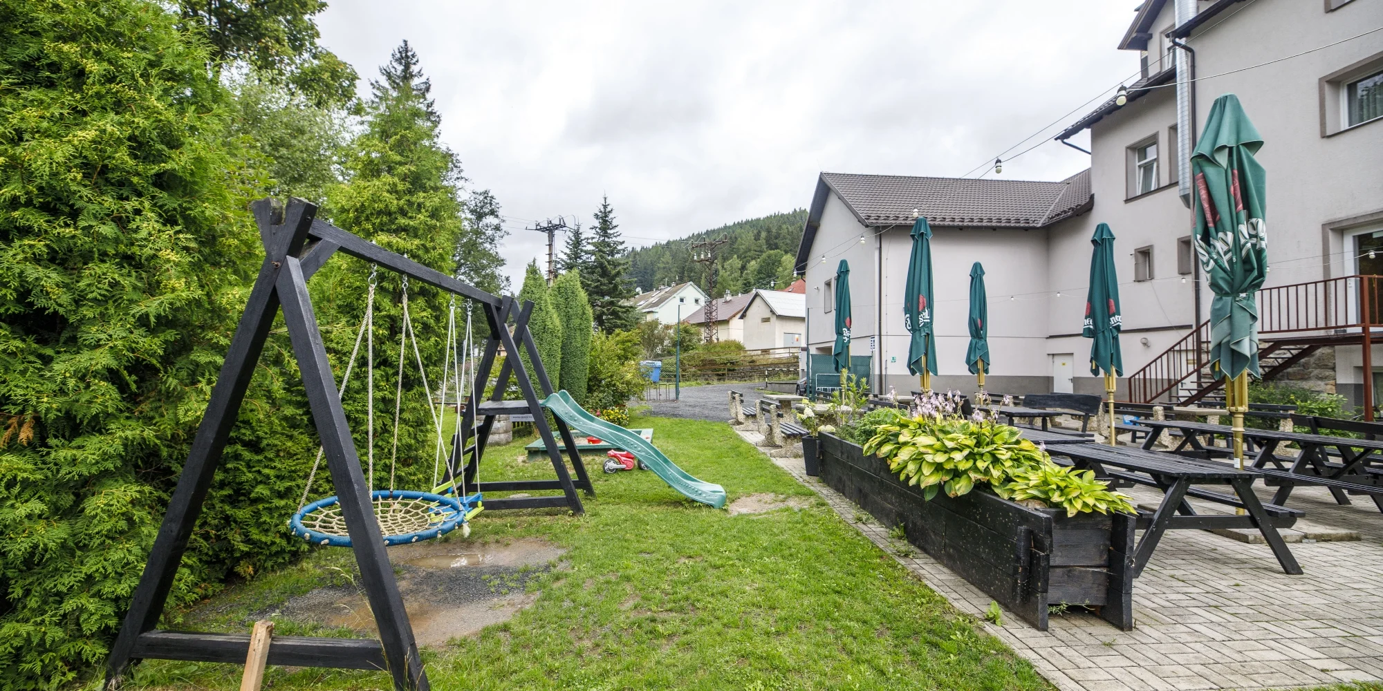 Aktivní relax v Krušných horách: strava i privátní sauna a zapůjčení ferratových setů