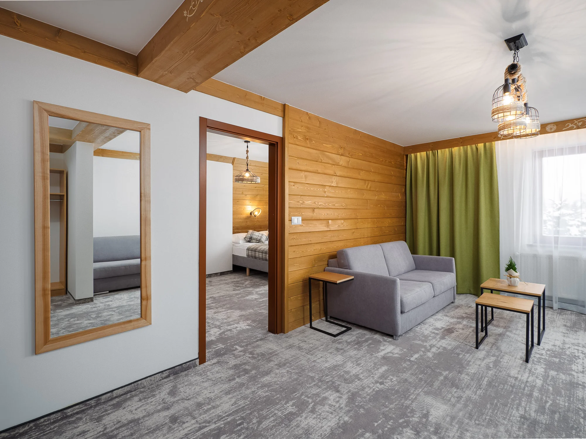 Lesní apartmány blízko aquaparku Terma Bania: privátní wellness, snídaně a slevy na zábavu