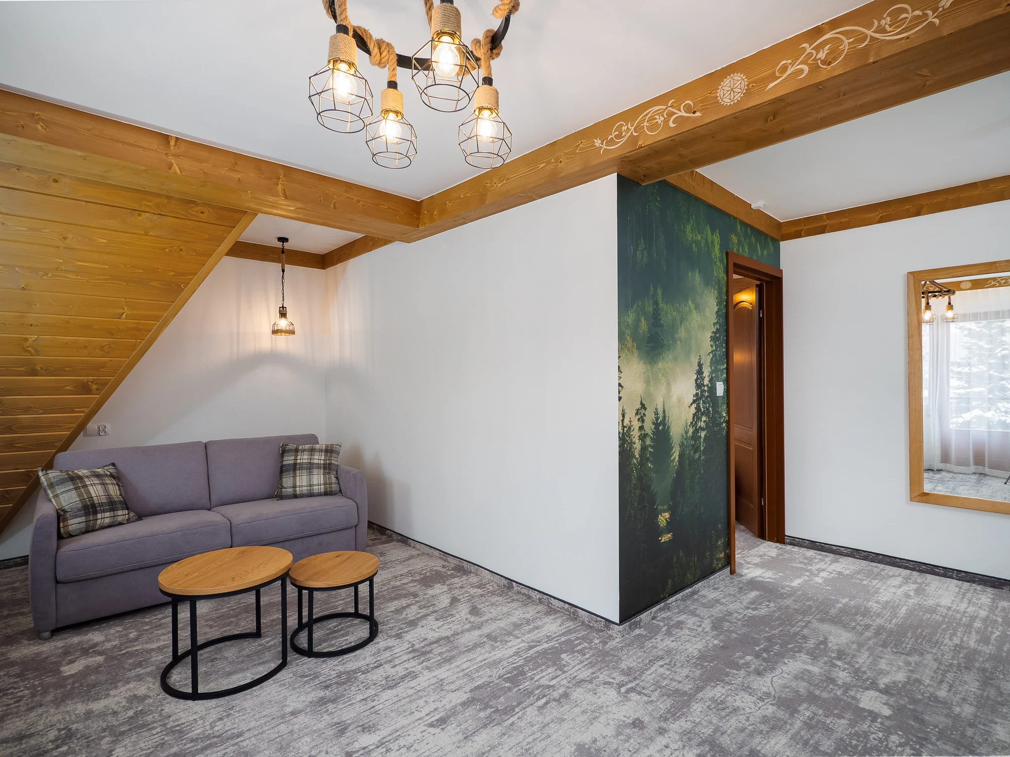 Lesní apartmány blízko aquaparku Terma Bania: privátní wellness, snídaně a slevy na zábavu