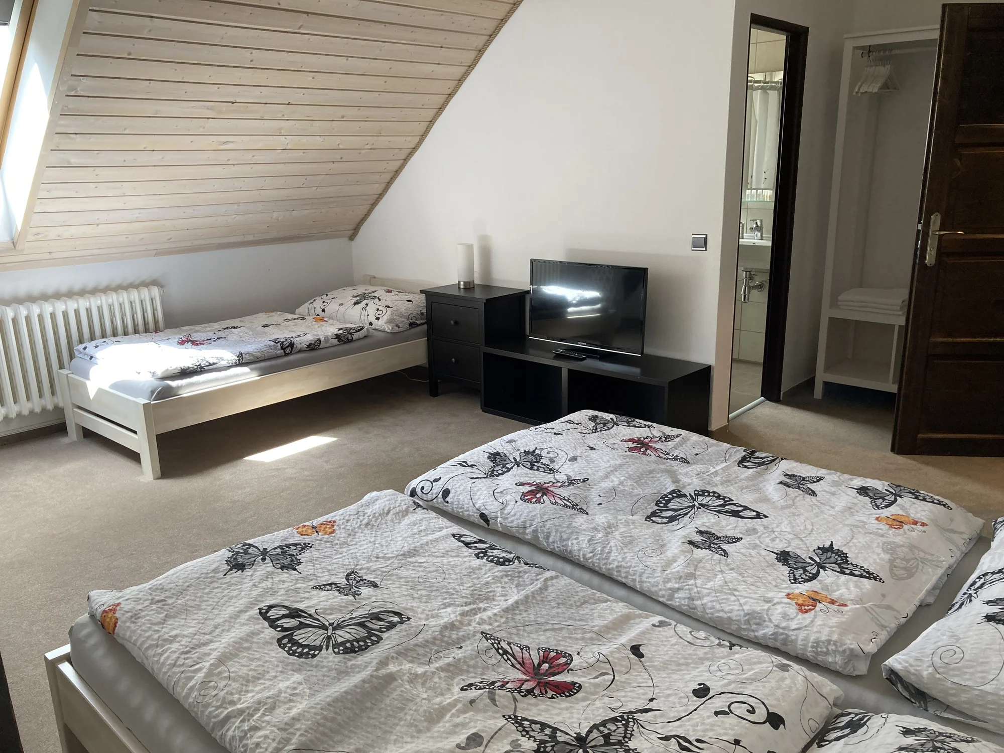 Ubytování v penzionu na statku: snídaně i vstup do wellness, možnost projížďky na koni