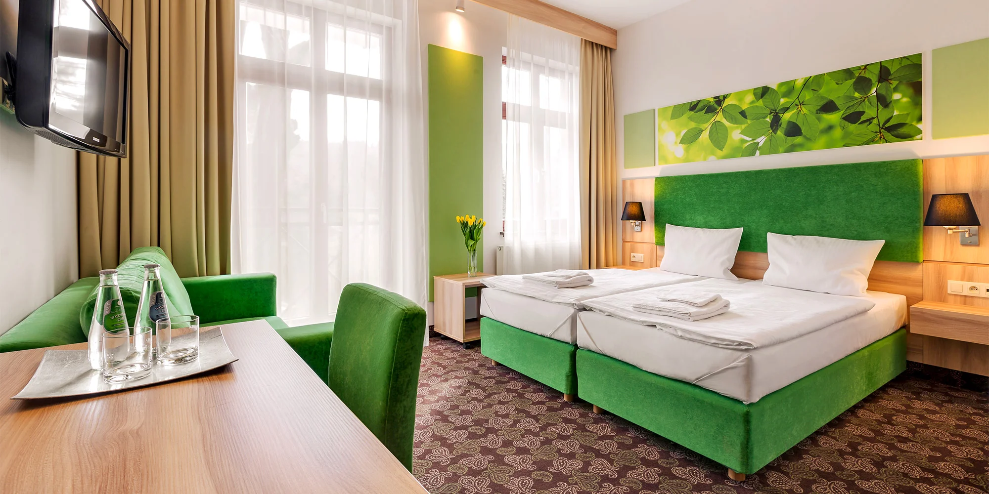 Luxusní hotel v lázeňském městě v polských Jizerkách: neomezený wellness, jídlo, dětské herny