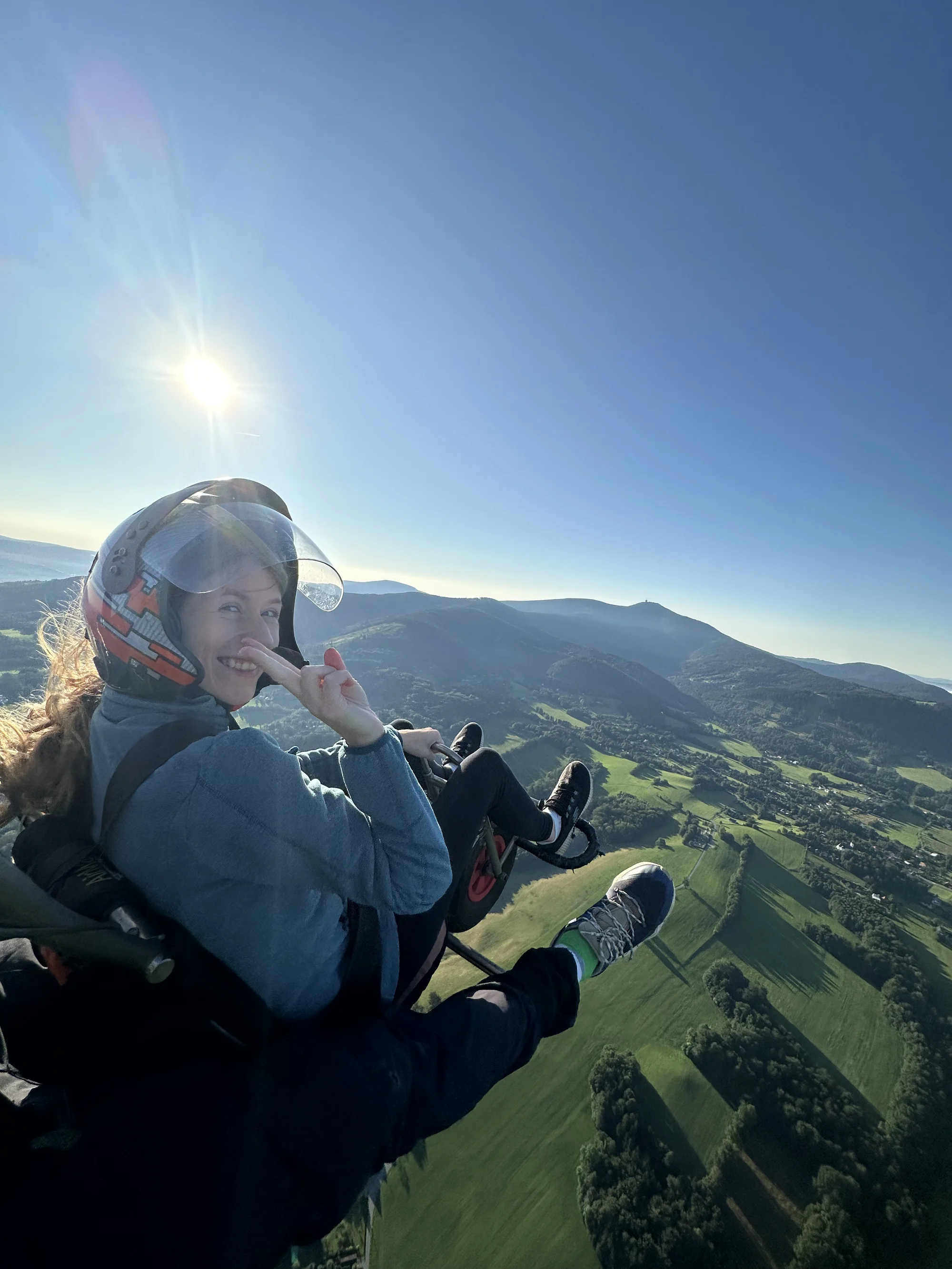 BožíLet na paraglidingové motorové tříkolce: 10–30 min. letu i sestříhané video