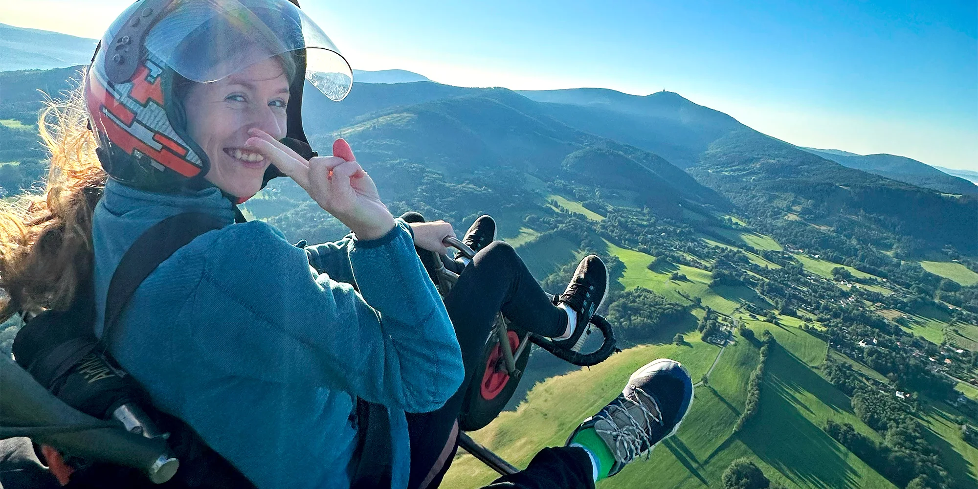BožíLet na paraglidingové motorové tříkolce: 10–30 min. letu i sestříhané video