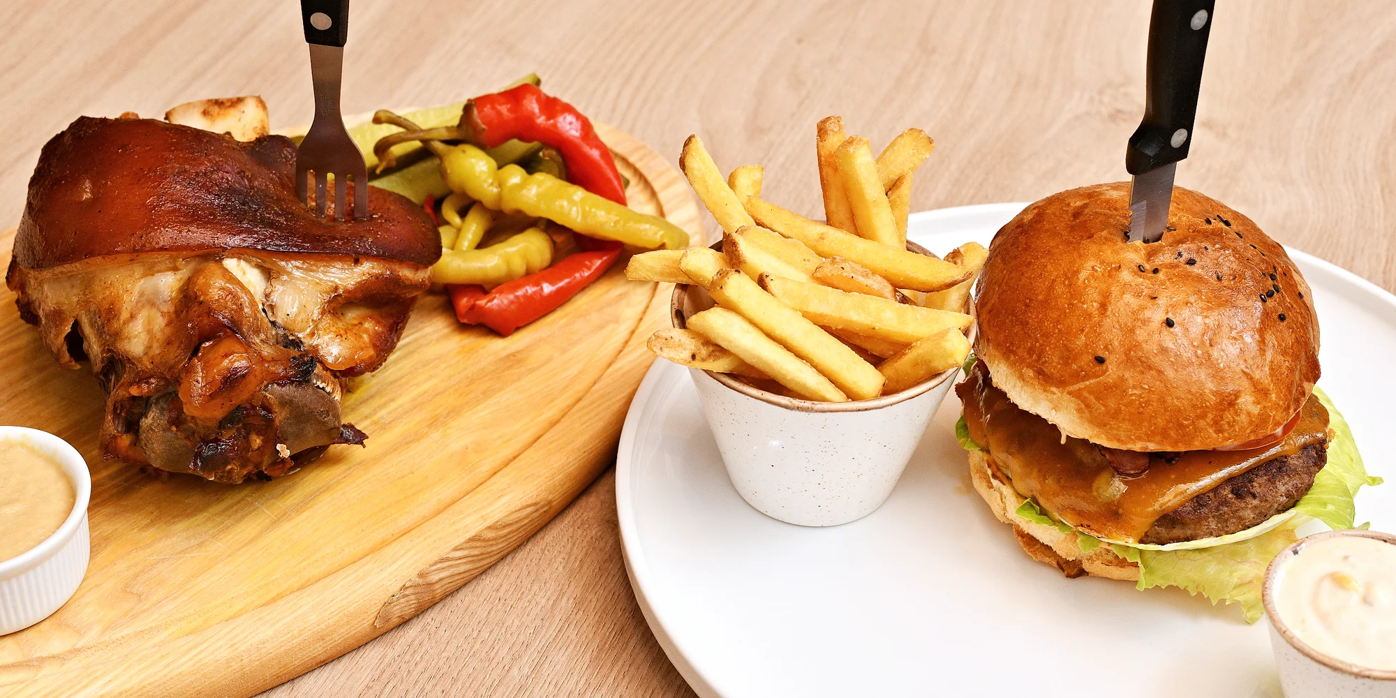 Otevřené vouchery na cokoli v česko-ukrajinské restauraci: varenyky, burger i žebra