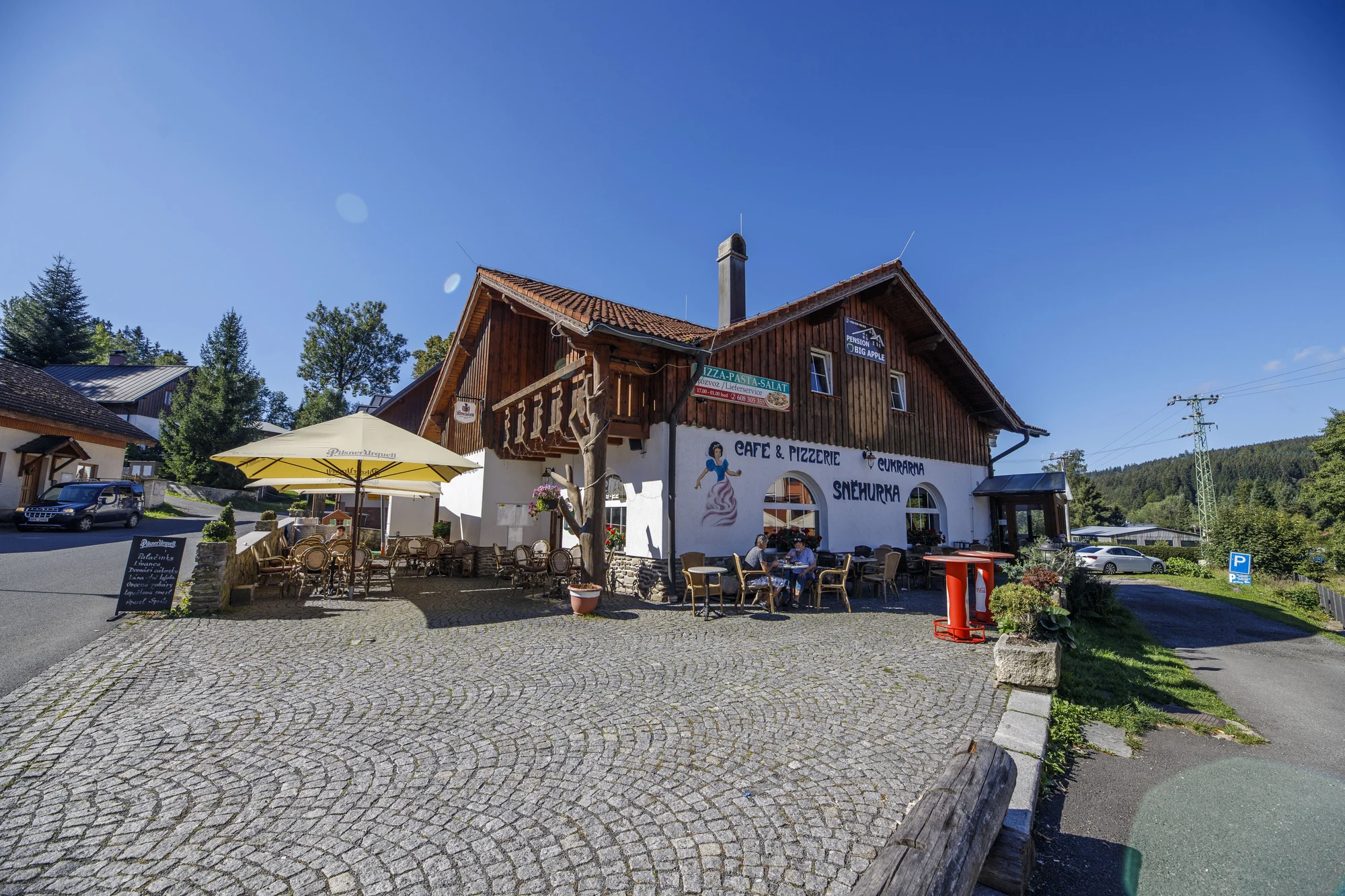 Rodinný penzion na Šumavě: snídaně, možnost večeře o 3 až 4 chodech