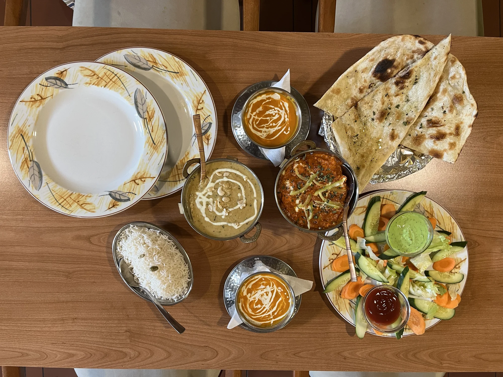 3chodové menu pro 2 osoby v originální nepálské a indické restauraci