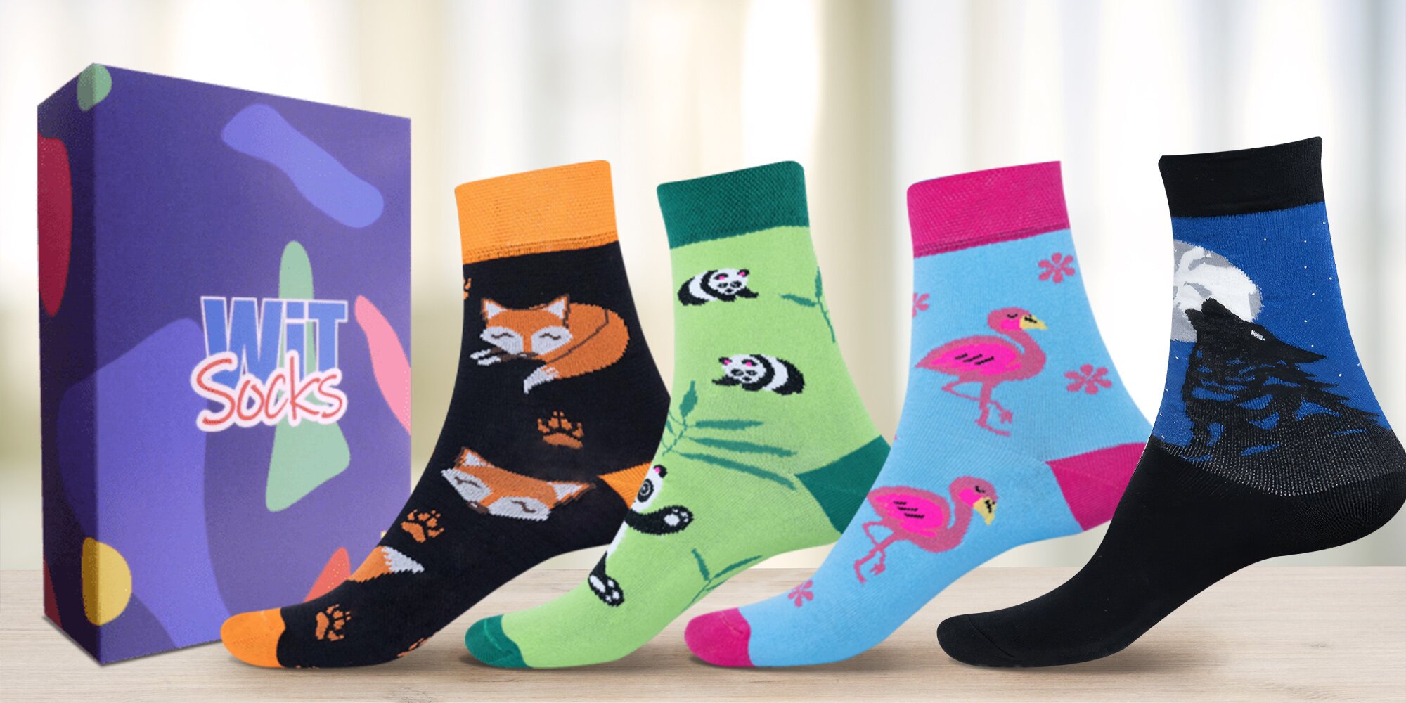 Dárkové sety ponožek s motivy zvířátek: mnoho variant