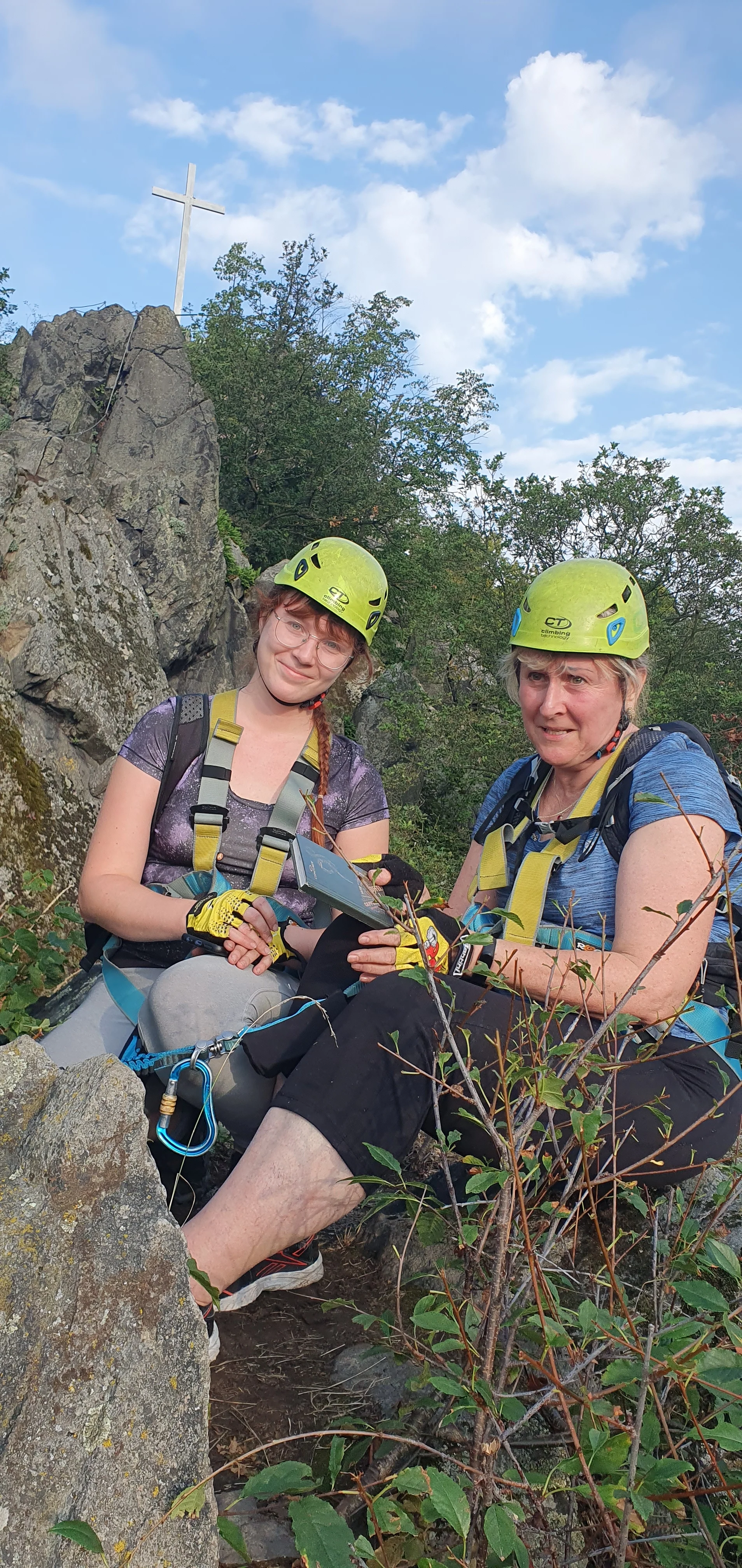 Via Ferrata: lezení po zajištěné cestě na Mlynářův kámen u Dubiček pro 1–3 osoby
