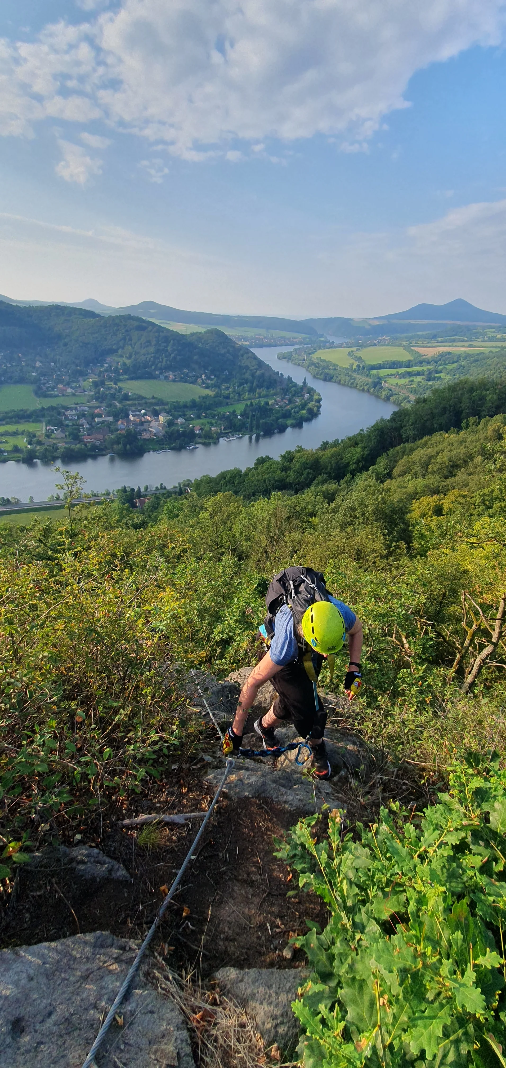 Via Ferrata: lezení po zajištěné cestě na Mlynářův kámen u Dubiček pro 1–3 osoby