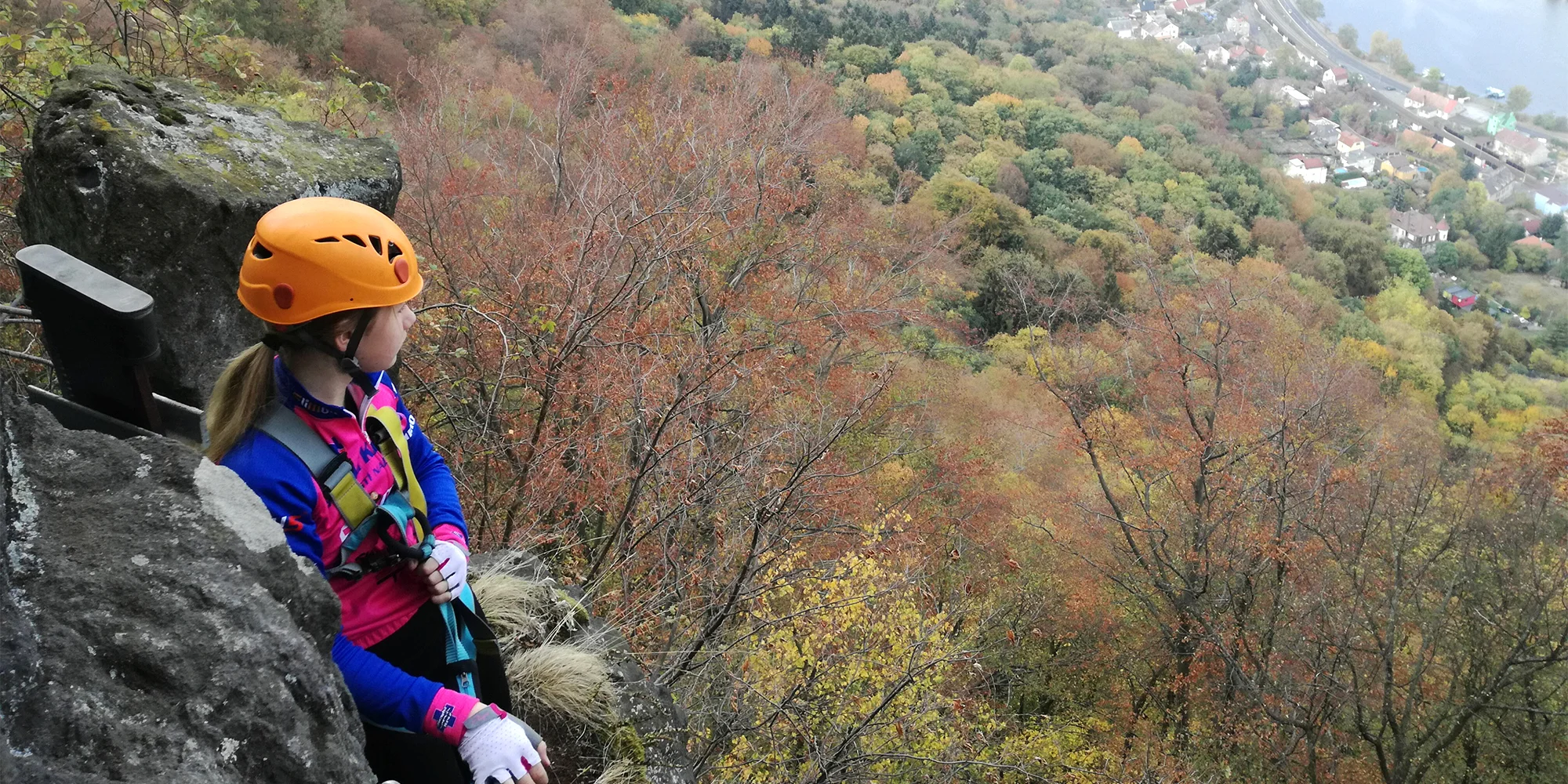 Via Ferrata: zajištěná cesta Lužická spojka - Vaňov s překvapením pro jednoho, dva i tři lezce