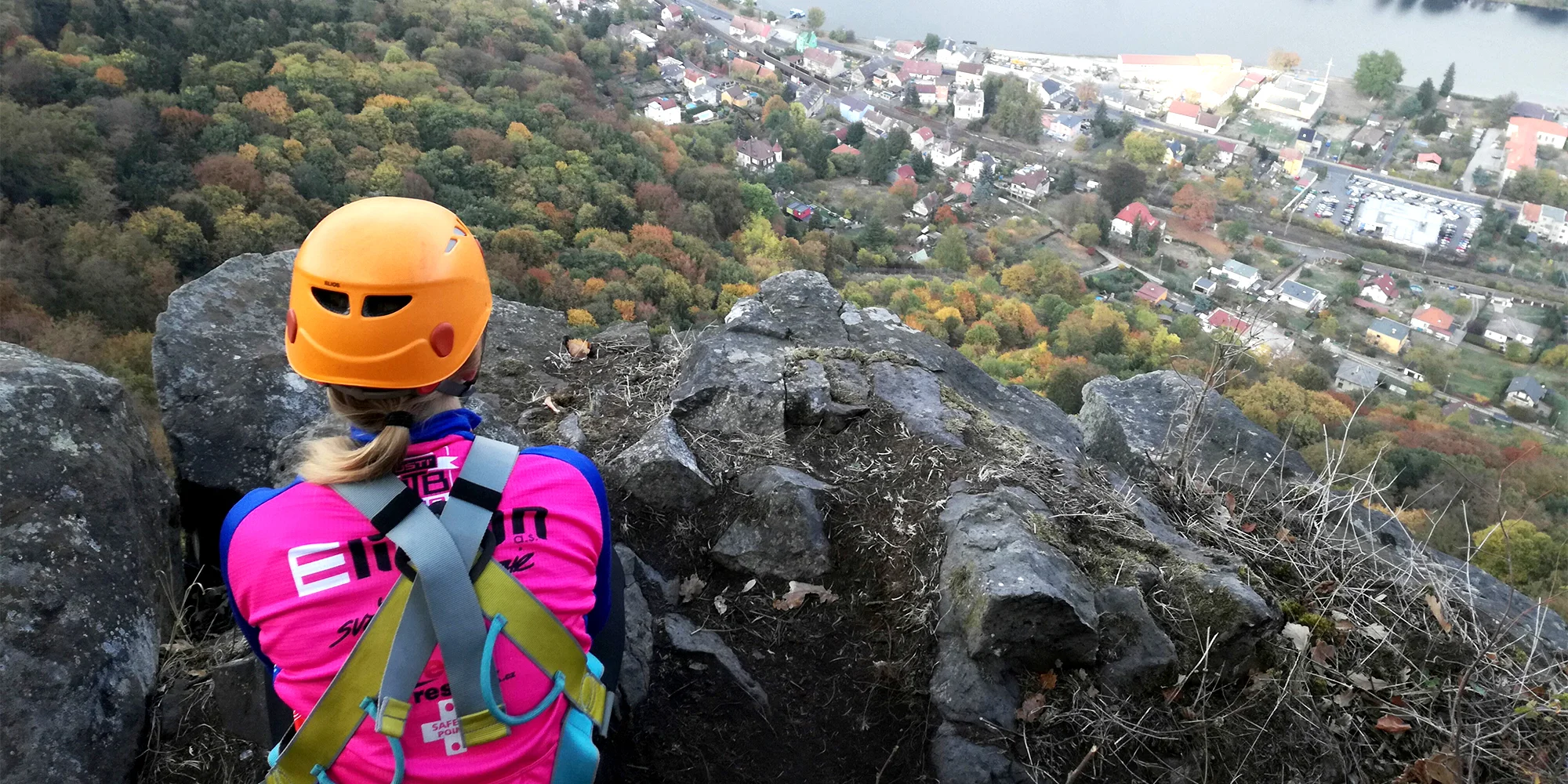 Via Ferrata: zajištěná cesta Lužická spojka - Vaňov s překvapením pro jednoho, dva i tři lezce