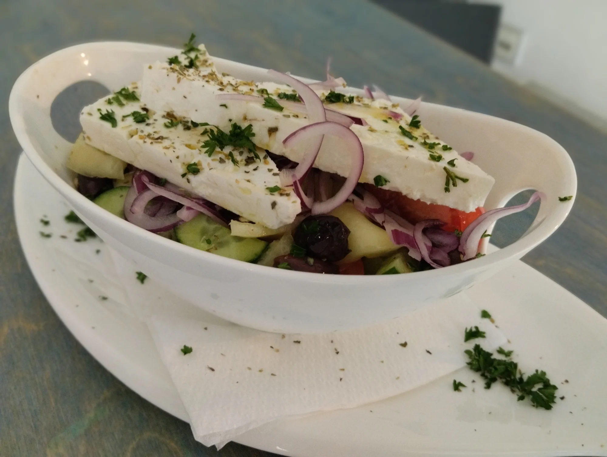 Řecké menu: gyros, pita chléb i domácí hranolky pro 2 osoby