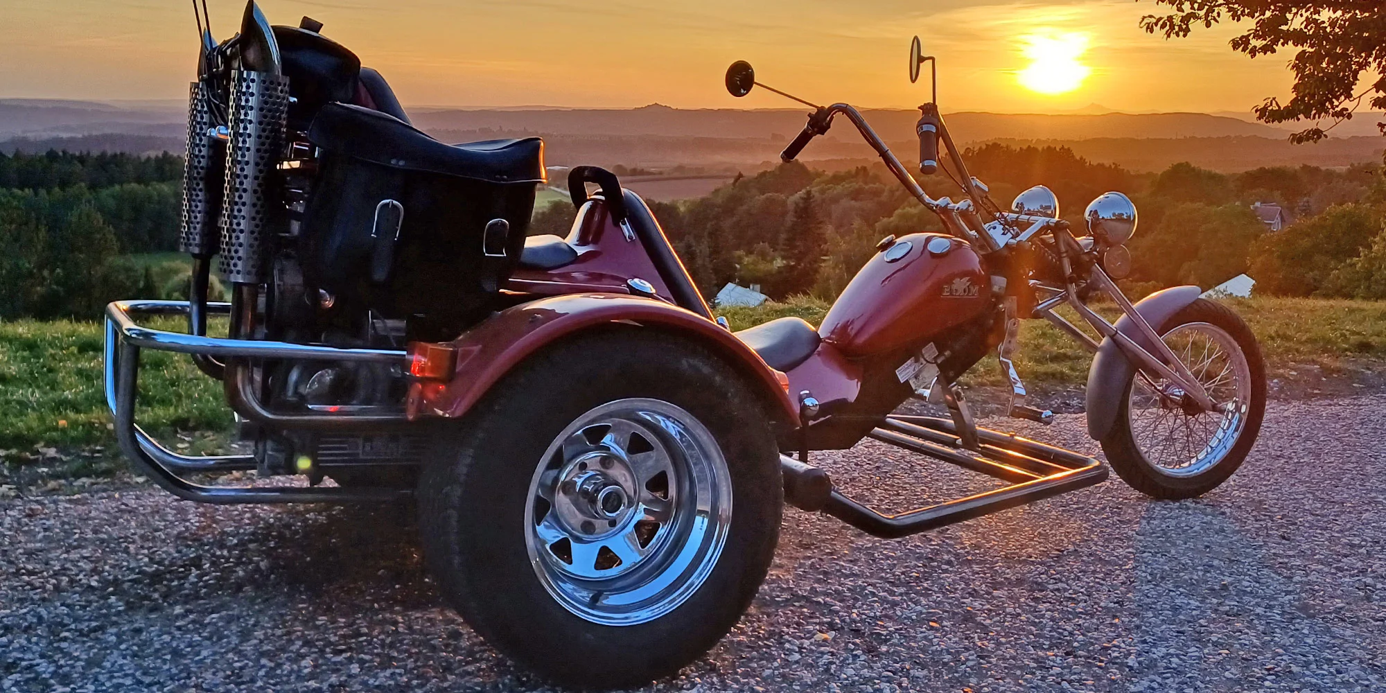 Zapůjčení motorové tříkolky Boom Chopper na 1 nebo 3 dny