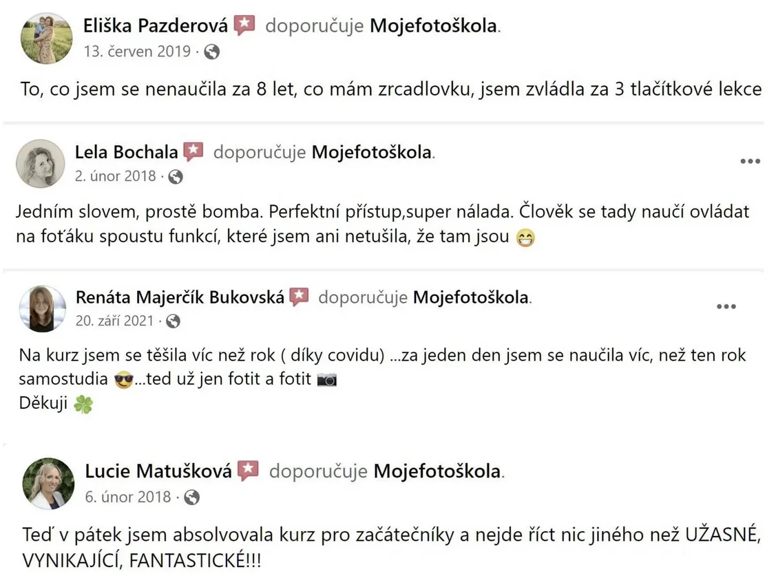 Naučte se fotit jako profík s online kurzem Tlačítko po tlačítku: základy nebo plná verze