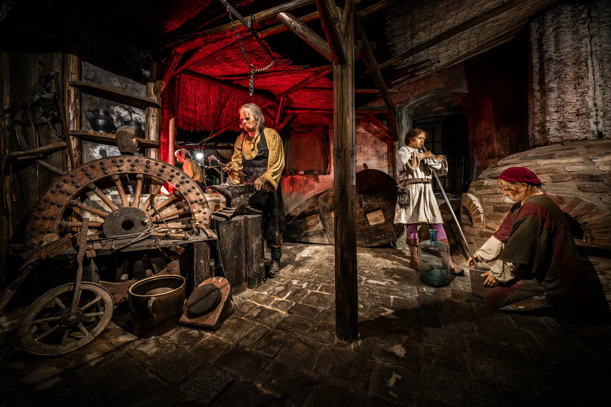 Vstupy do muzea voskových figurín v Českém Krumlově