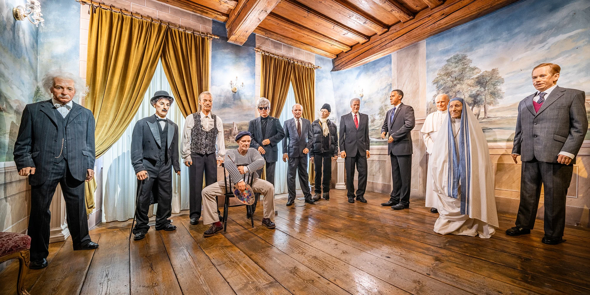 Vstupy do muzea voskových figurín v Českém Krumlově