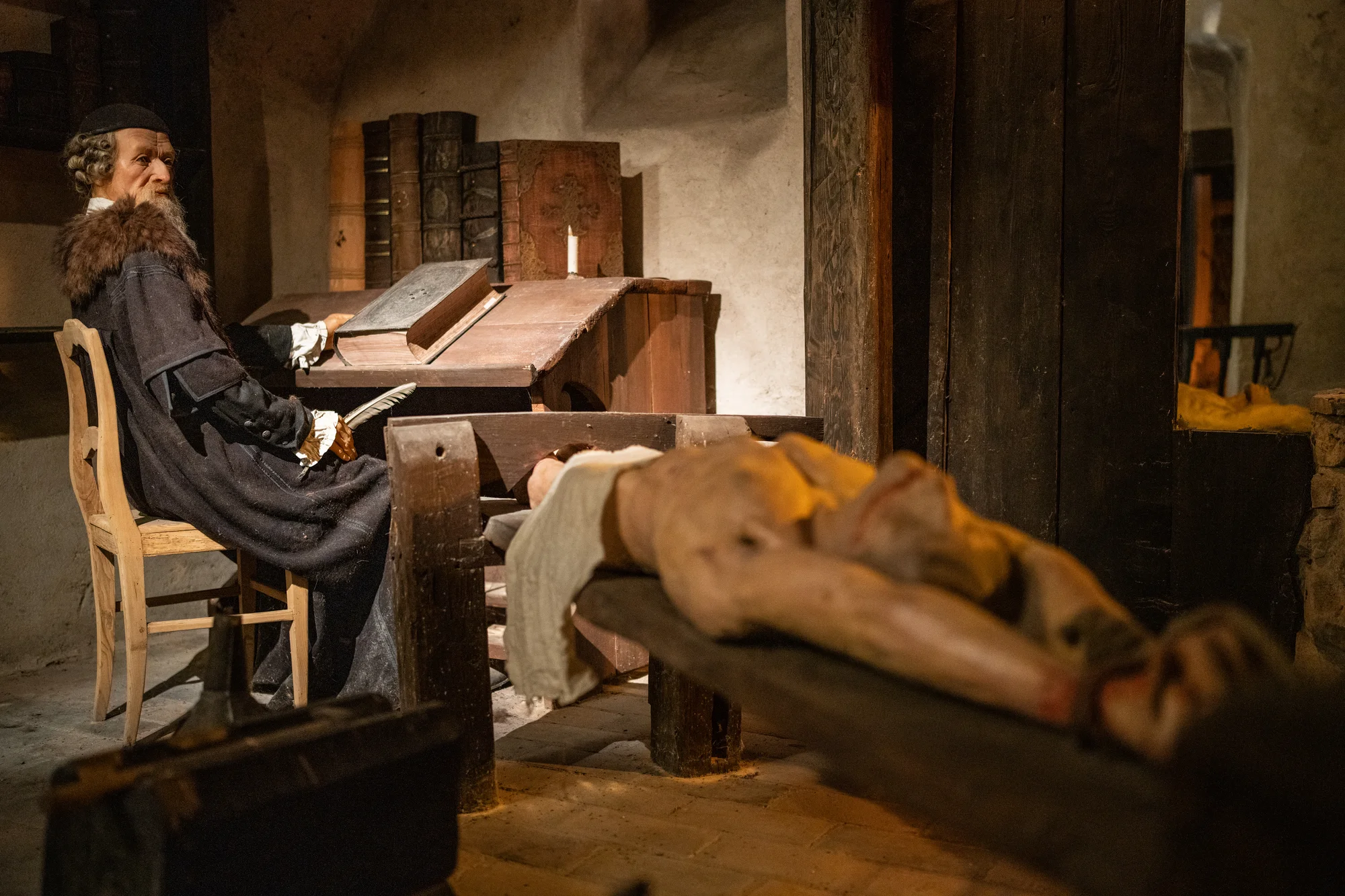 Vstupy do muzea voskových figurín v Českém Krumlově