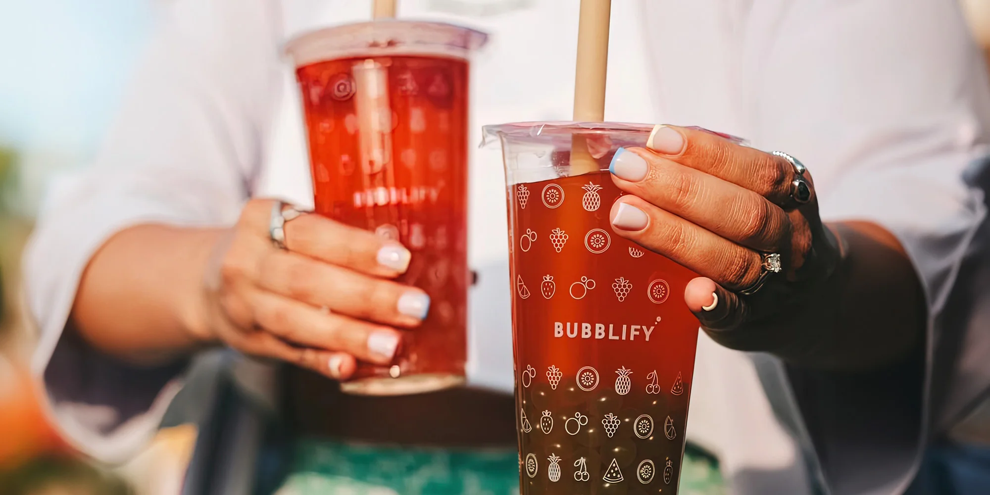 1–3 bubble tea podle výběru s toppingy