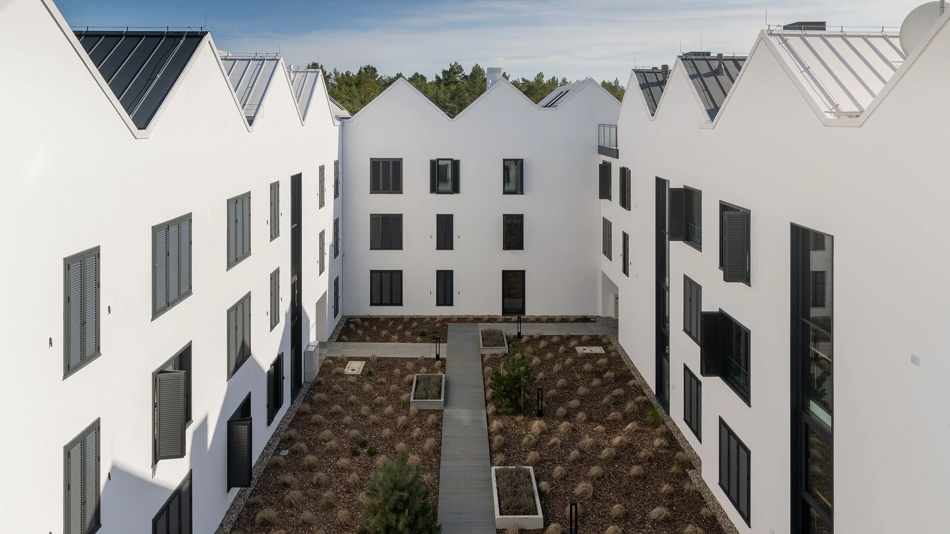 Dovolená v baltském přístavním městečku Łeba: moderní apartmány 200 m od písečné pláže, až 6 osob