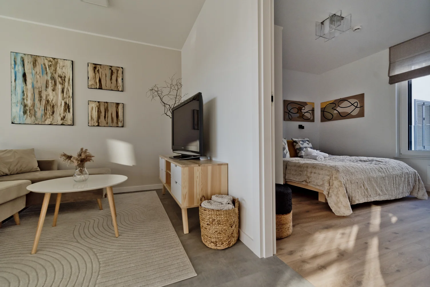 Dovolená v baltském přístavním městečku Łeba: moderní apartmány 200 m od písečné pláže, až 6 osob