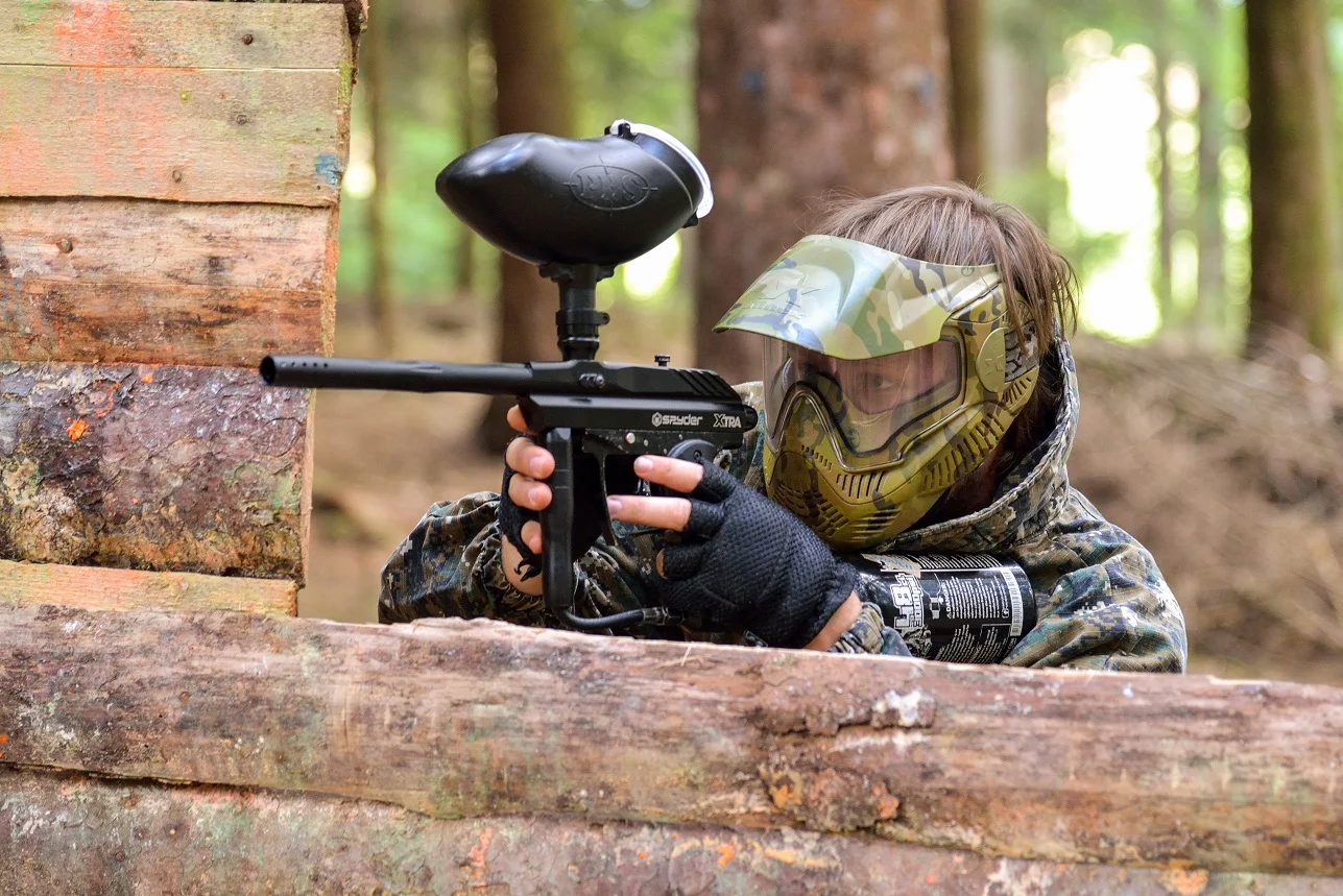 Paintballová přestřelka na lesním hřišti u Tábora: Junior verze až pro 8 hráčů, 2–⁠⁠⁠⁠⁠⁠4 hodiny