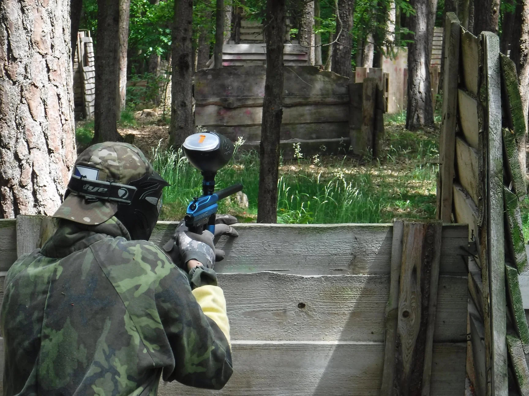 Paintballová přestřelka na lesním hřišti u Tábora: Junior verze až pro 8 hráčů, 2–⁠⁠⁠⁠⁠⁠4 hodiny