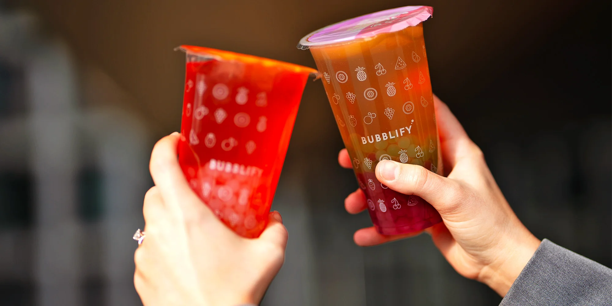 1–3 bubble tea podle výběru s toppingy