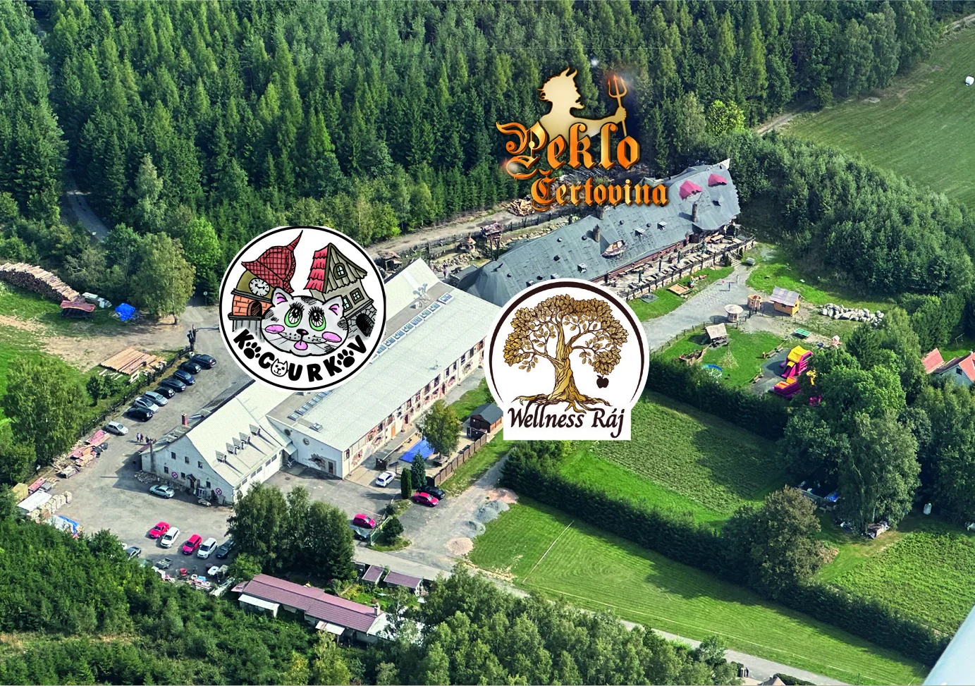 Relax pro pár i rodinu v Pekle Čertovina: pobyt v Kocourkově vhodný i pro seniory, polopenze, wellness, bazén