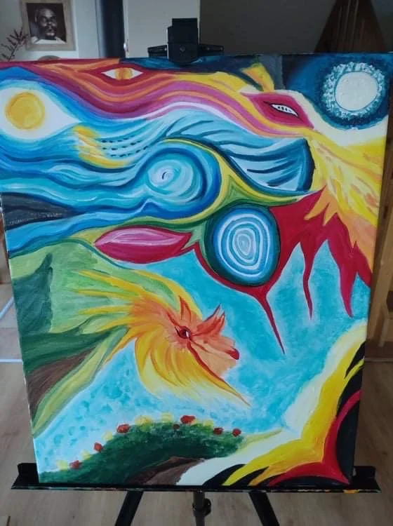 Kurz intuitivního malování v páru vč. pomůcek a seznámení s technikou